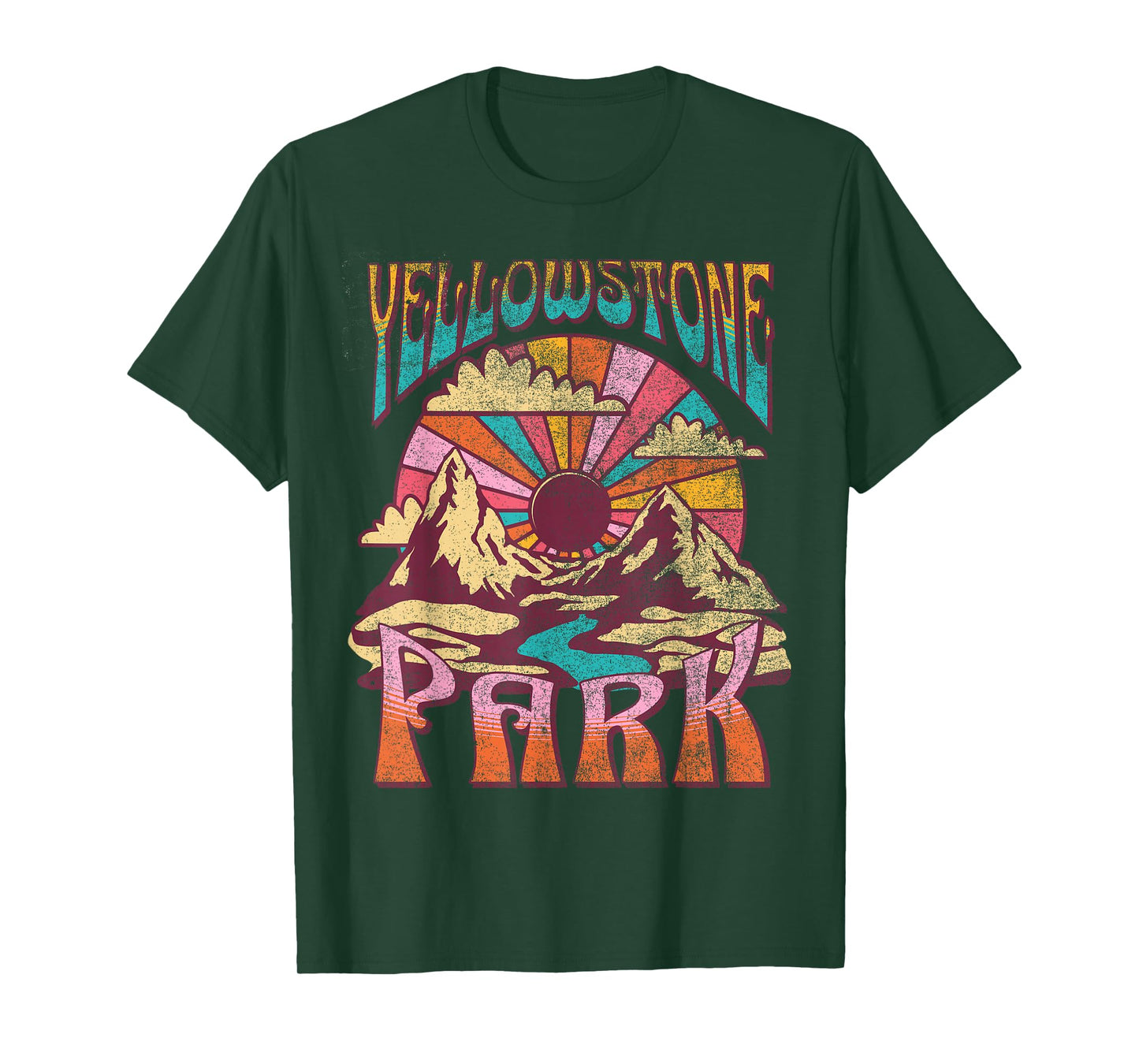 Yellowstone Wyoming Nature Hike Mountain Outdoors T-Shirt