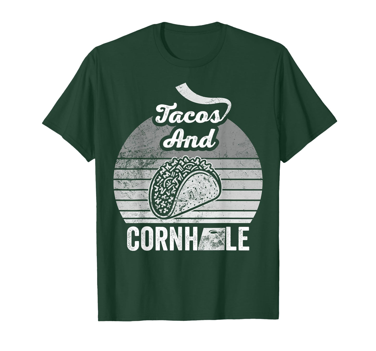 Tacos and Cornhole Lovers Playful Vibes T-Shirt