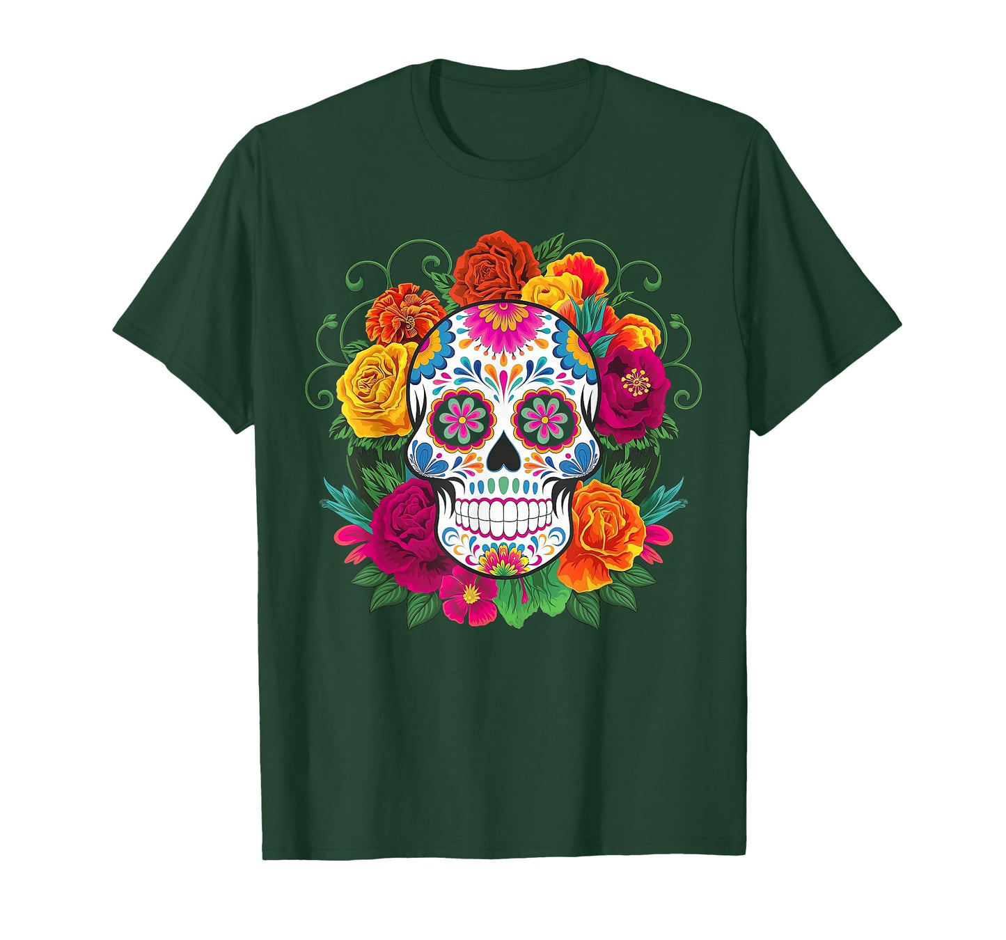 Dia De Los Muertos Costume Day of The Dead Sugar Skull T-Shirt
