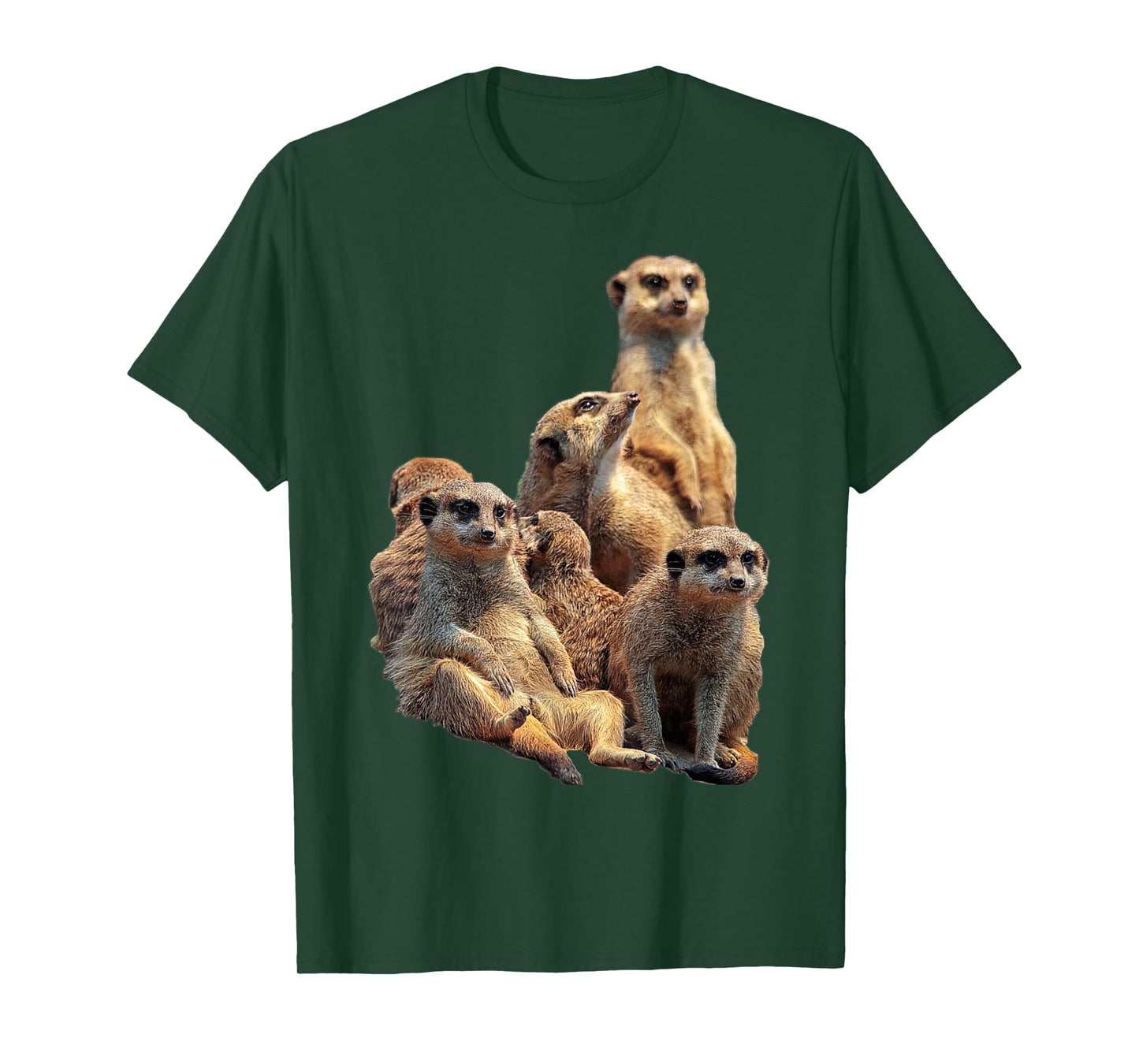 LetterTrunk Meerkat Family in the Kalahari Desert T-Shirt