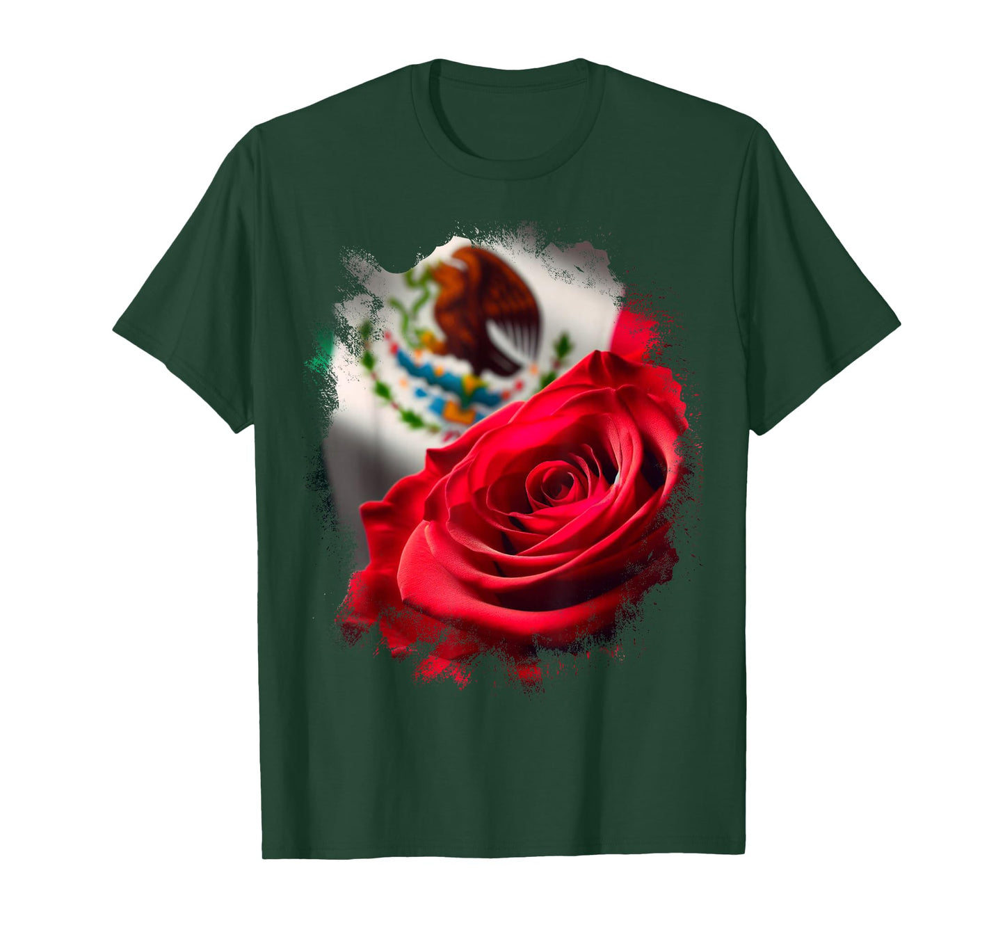 Mexico Gift Rose Tijuana Mexican Hispanic Pride Poncho T-Shirt