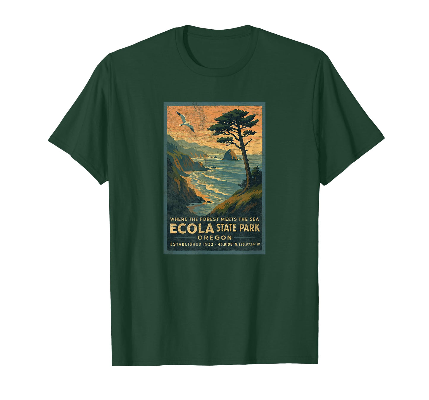 Ecola State Park Oregon T-Shirt