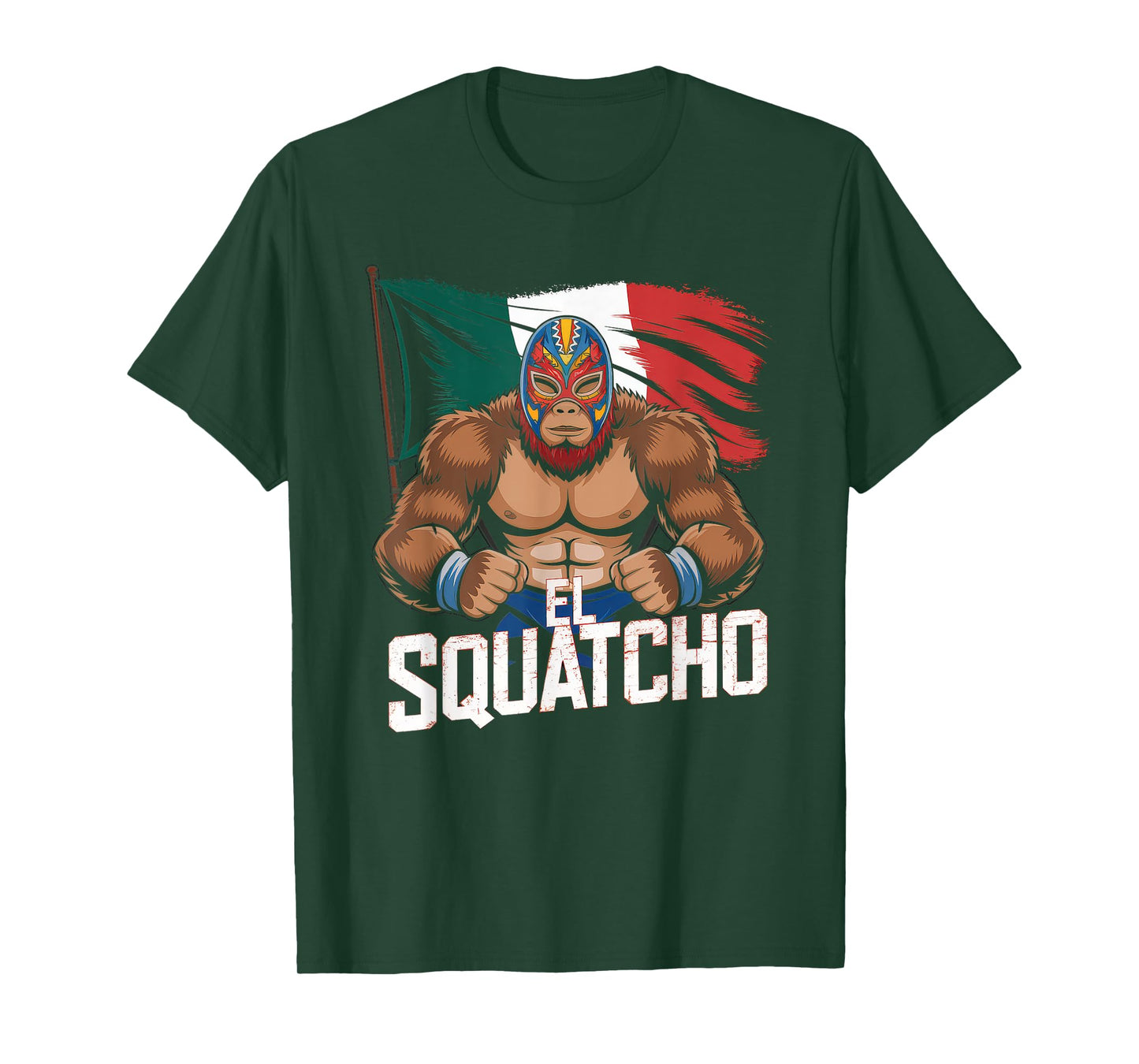 El Squatcho Tshirt Men Women Bigfoot Sasquatch Mexican T-Shirt