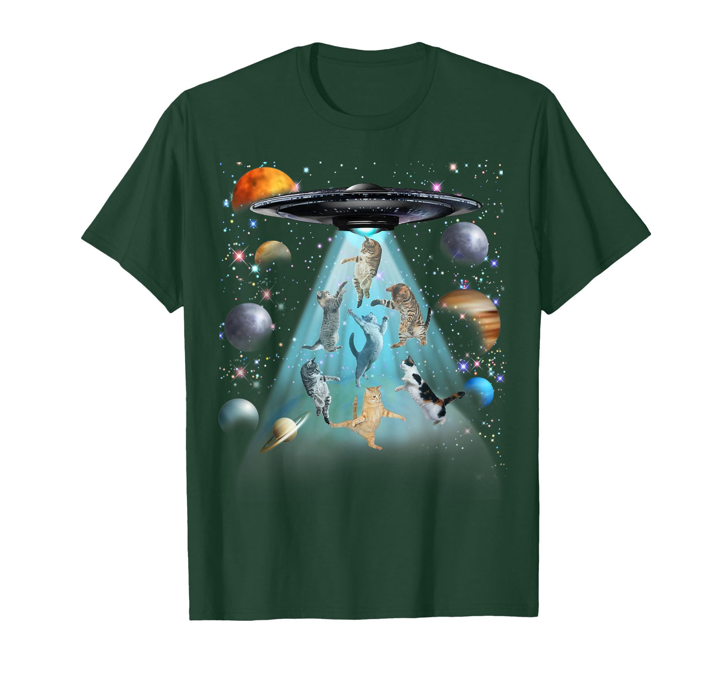 Galaxy Cat Funny T-Shirt for Cat Dad & Mom Lovers
