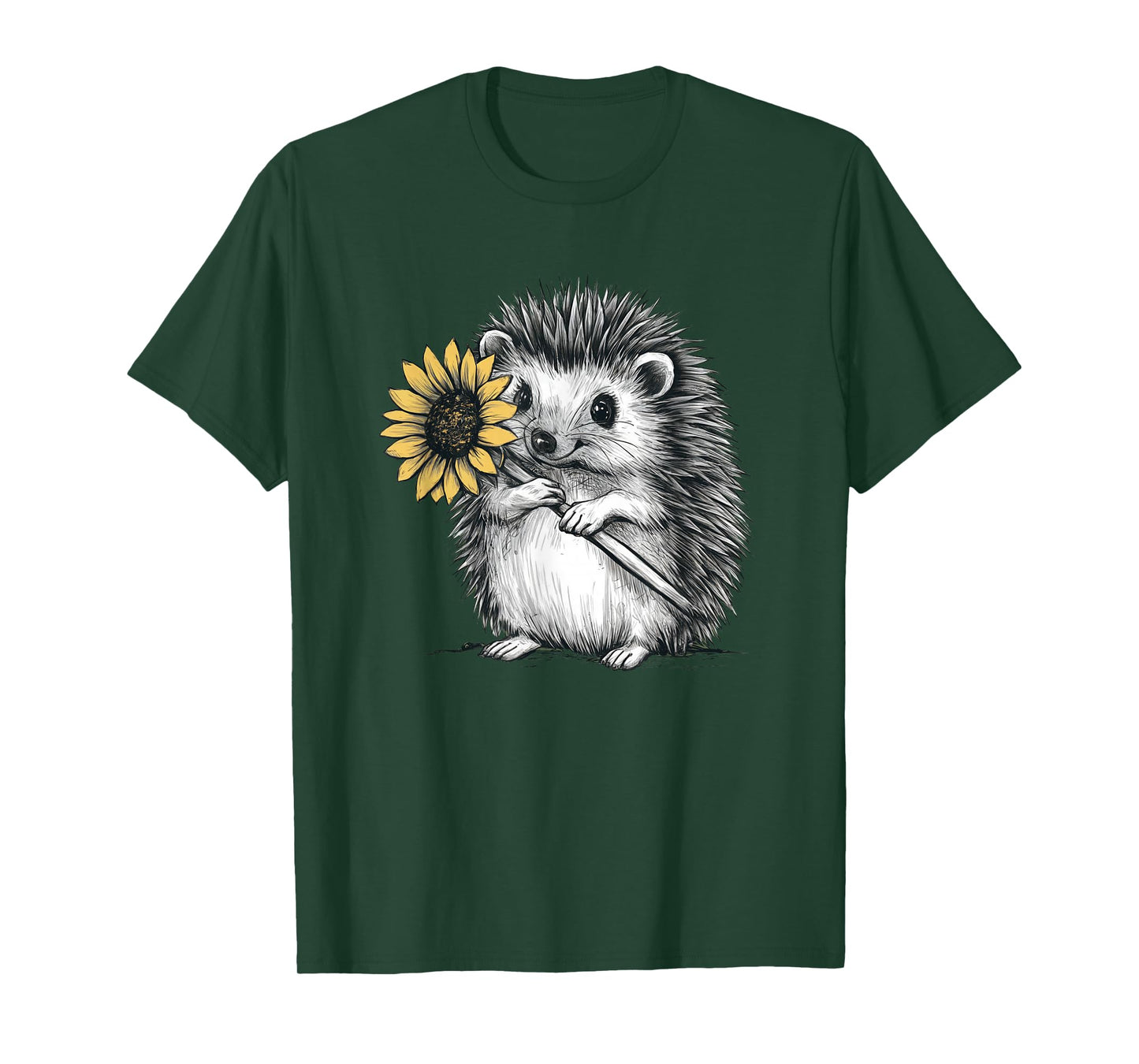 Cute hedgehog with sunflower T-Shirt