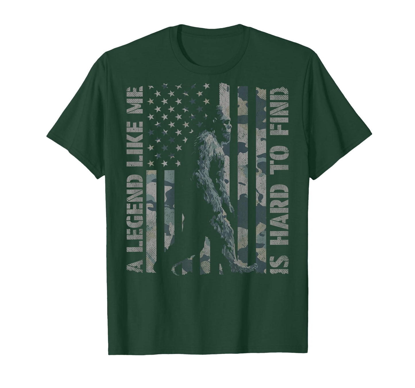 Bigfoot A Legend Like Me Sasquatch (Design on Back) T-Shirt