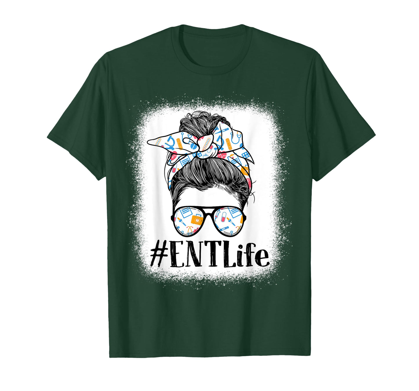 ENT Otorhinolaryngology Nurse Life Appreciation Day Messy T-Shirt