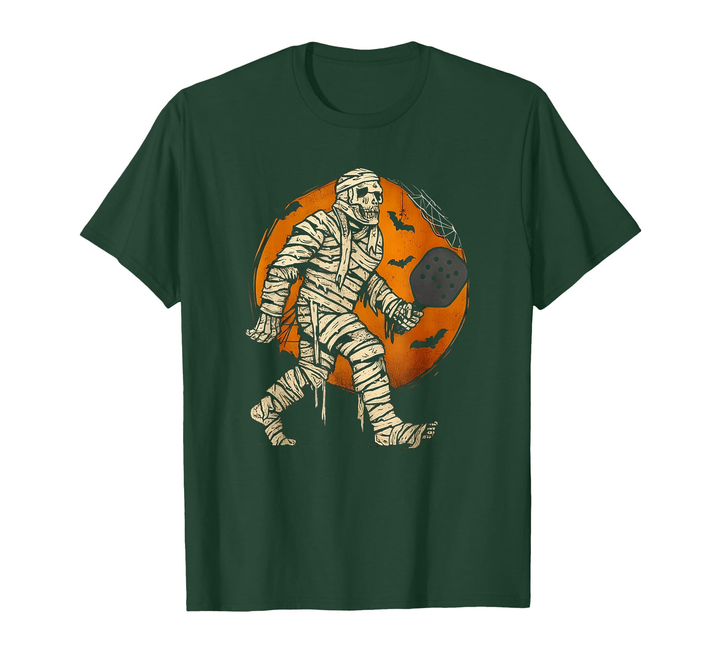 Pickleball Halloween Spooky Paddle and Pumpkin Vibes T-Shirt