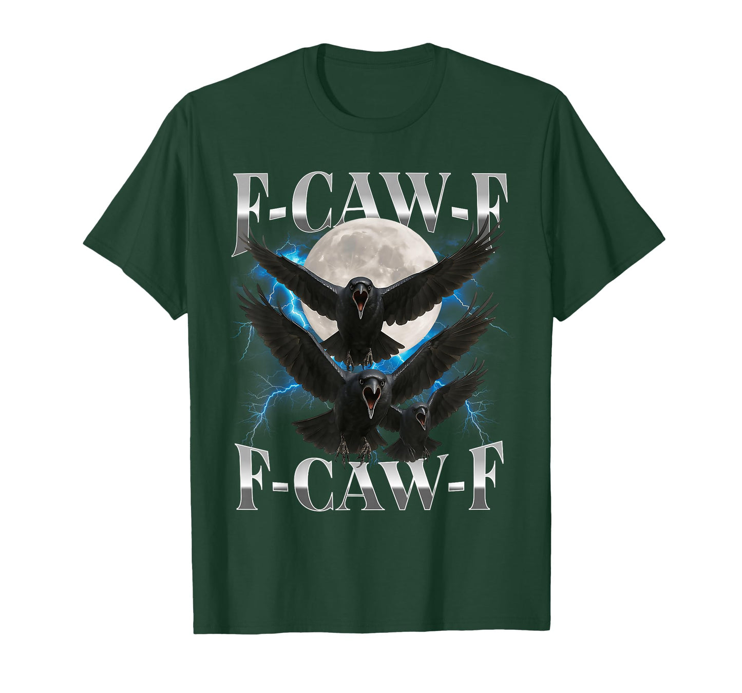 F-Caw-F Funny Crow Funny Adult Humor Gothic f caw f T-Shirt
