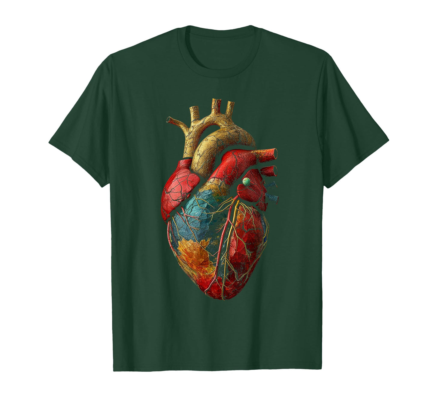 Heart Anatomical Graphic Artwork Heart T-Shirt