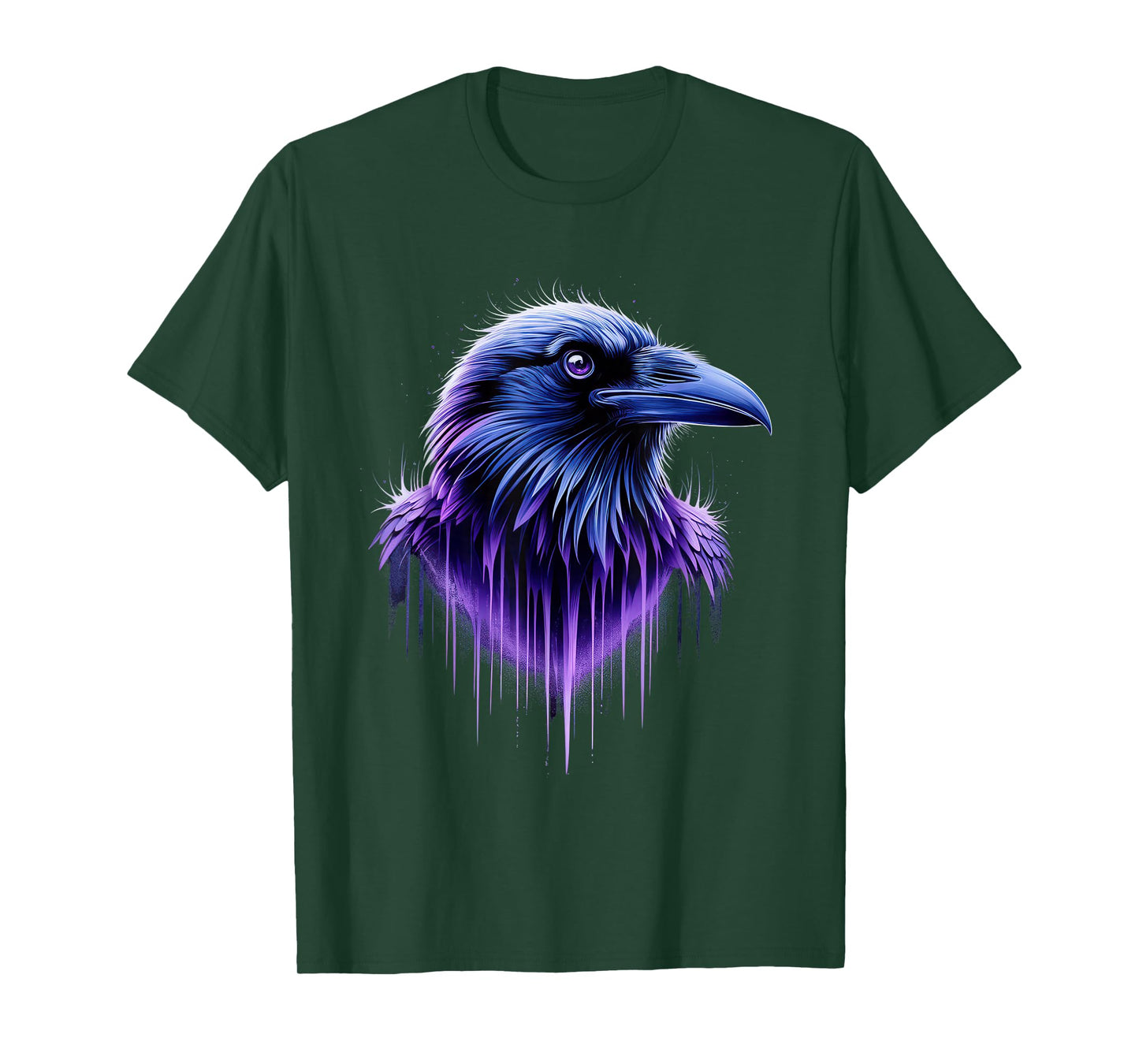 Raven Tshirt Men Women Purple Animal School Sport Fan T-Shirt