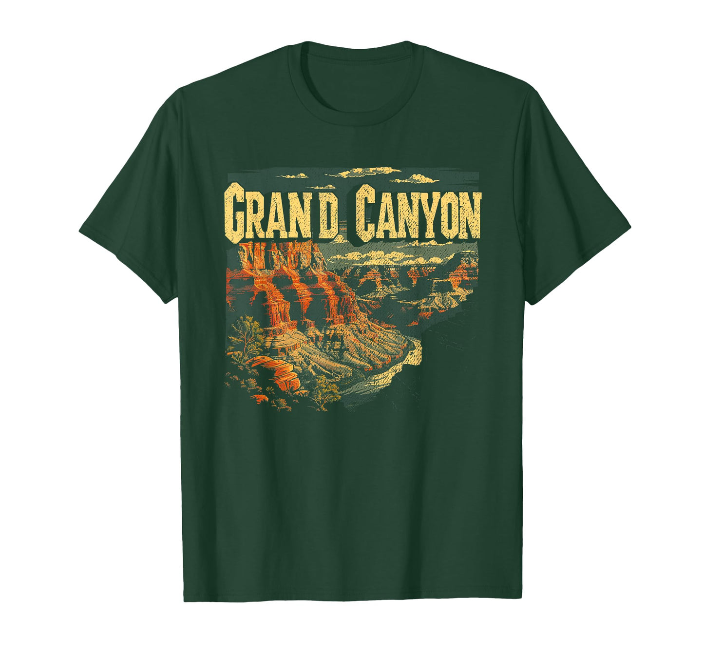 Grand Canyon - US National Park Vintage Men Women Kids Retro T-Shirt