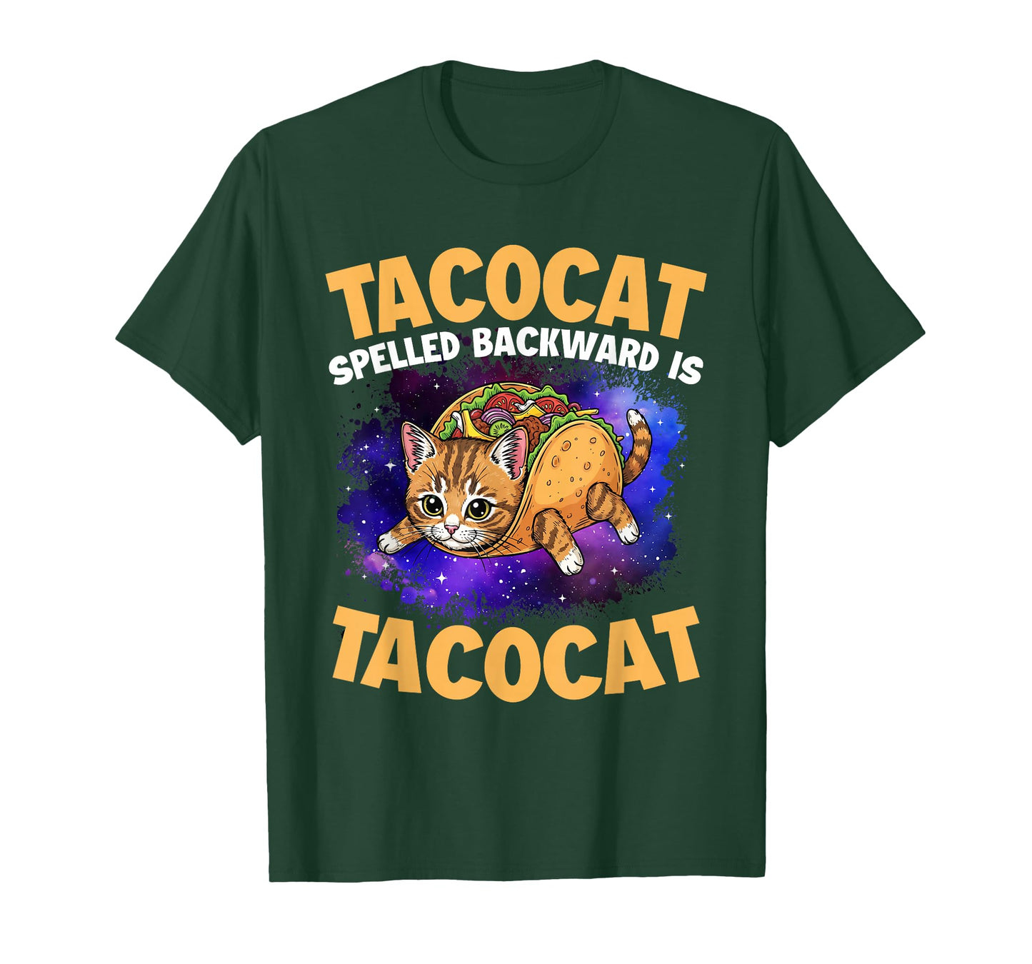 Tacocat Spelled Backward is Tacocat - Taco Lover Mexican T-Shirt