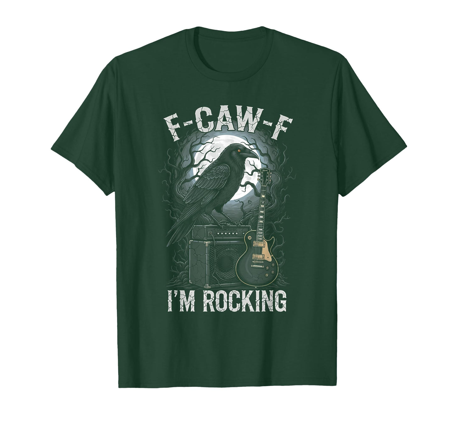 Black Crow F-CAW-F I'm Rocking Funny Rocker Gothic Adult T-Shirt