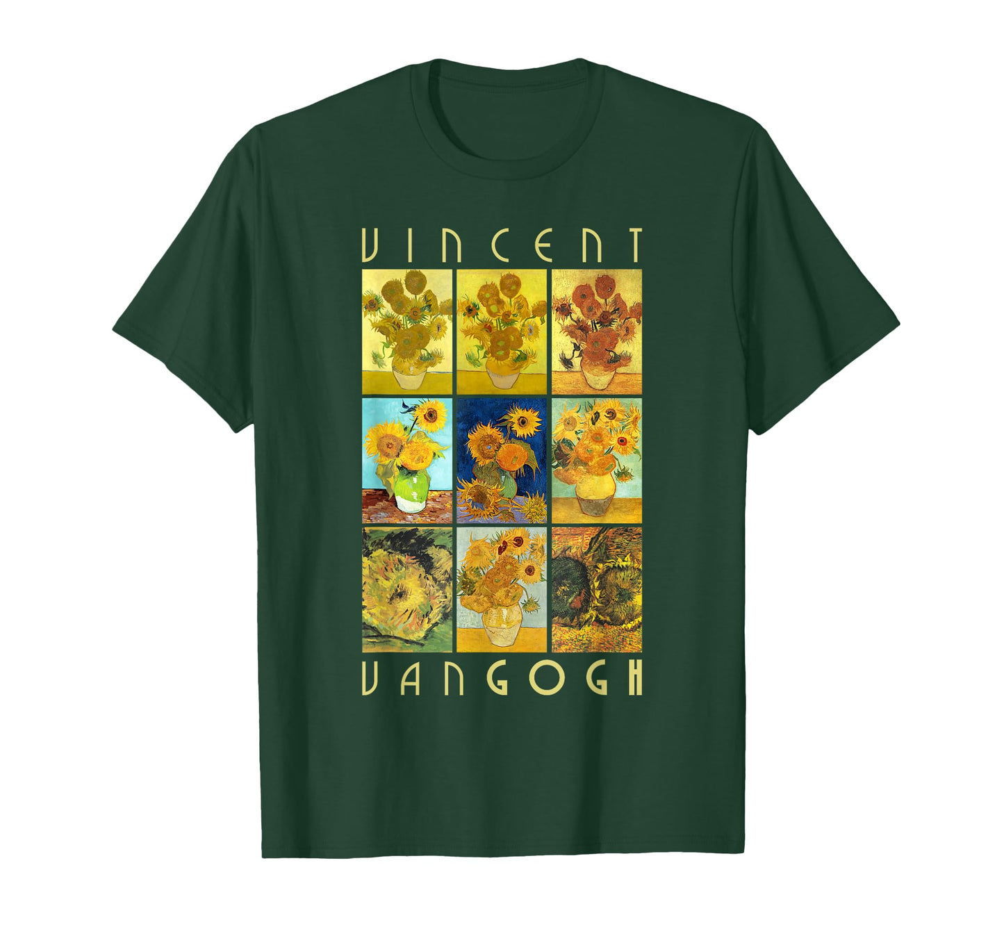 Van Gogh Sunflowers Shirt | Yellow Flowers Art Collection T-Shirt