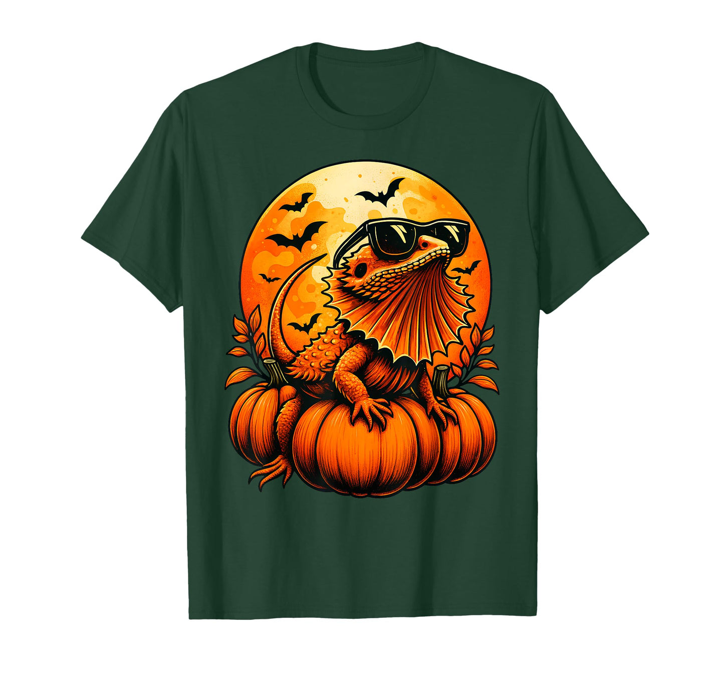 Cute Bearded Dragon Pumpkin Halloween Fall Autumn Season T-Shirt