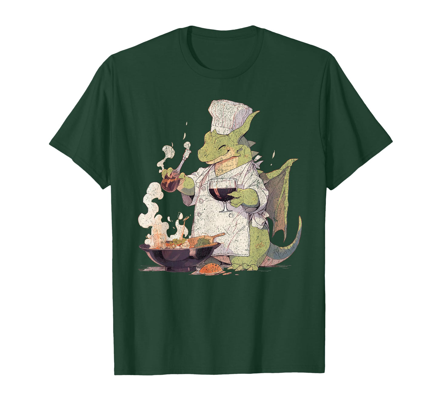 Dragon Chef Cute Cooking Baking Baker Fantasy Lover Book T-Shirt