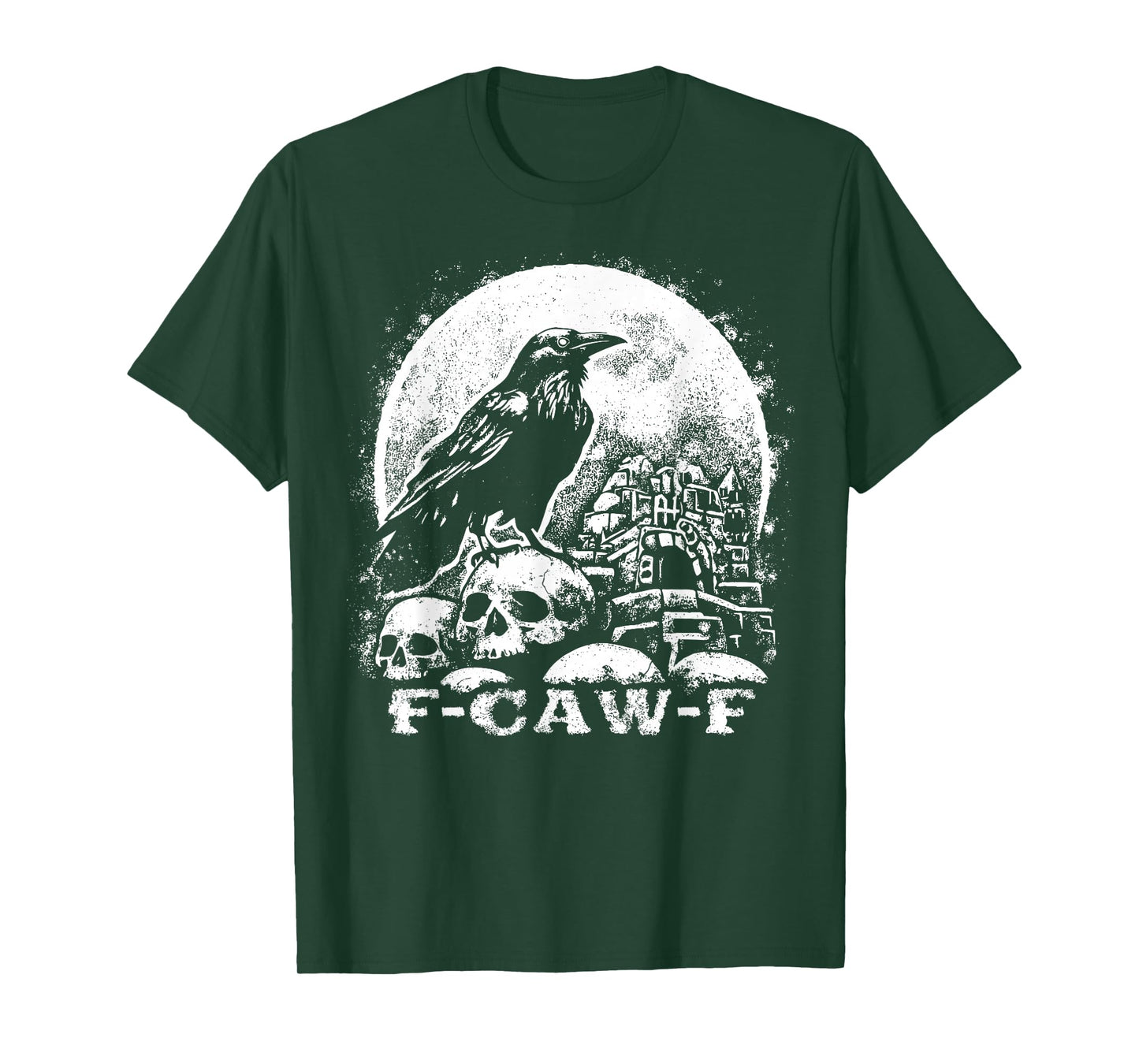 F Caw F Funny Spooky Halloween Meme T-Shirt