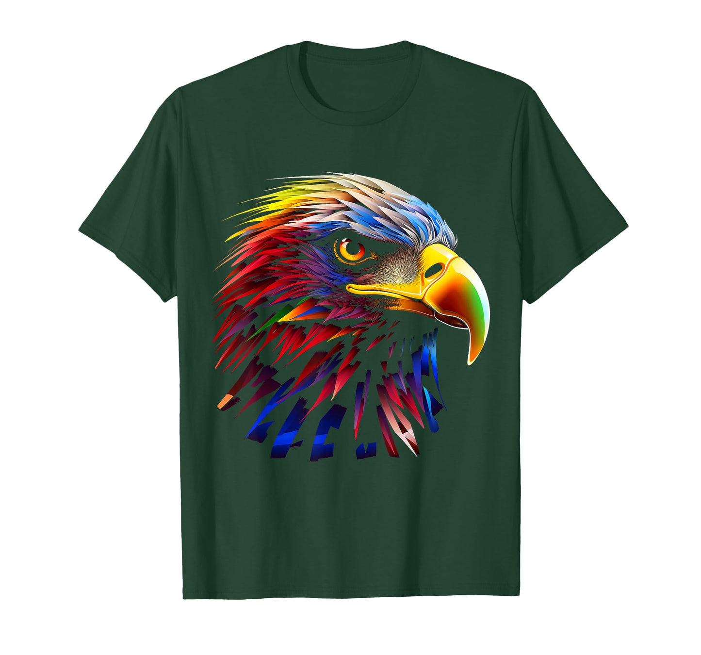 Eagle Fantasy Art Animal Colorful Graphic Bird Eagle T-Shirt
