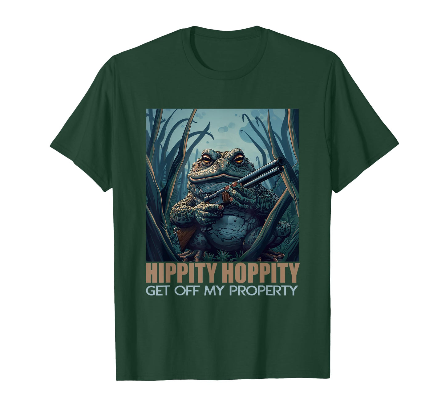 Funny Frog With Gun T-Shirt