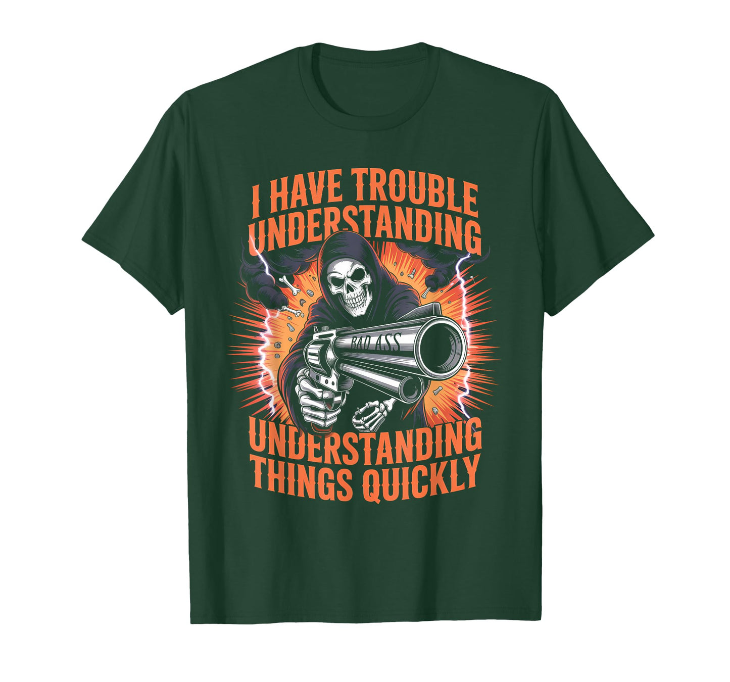 Trouble Understanding Funny Skeleton Meme Bootleg Unhinged T-Shirt