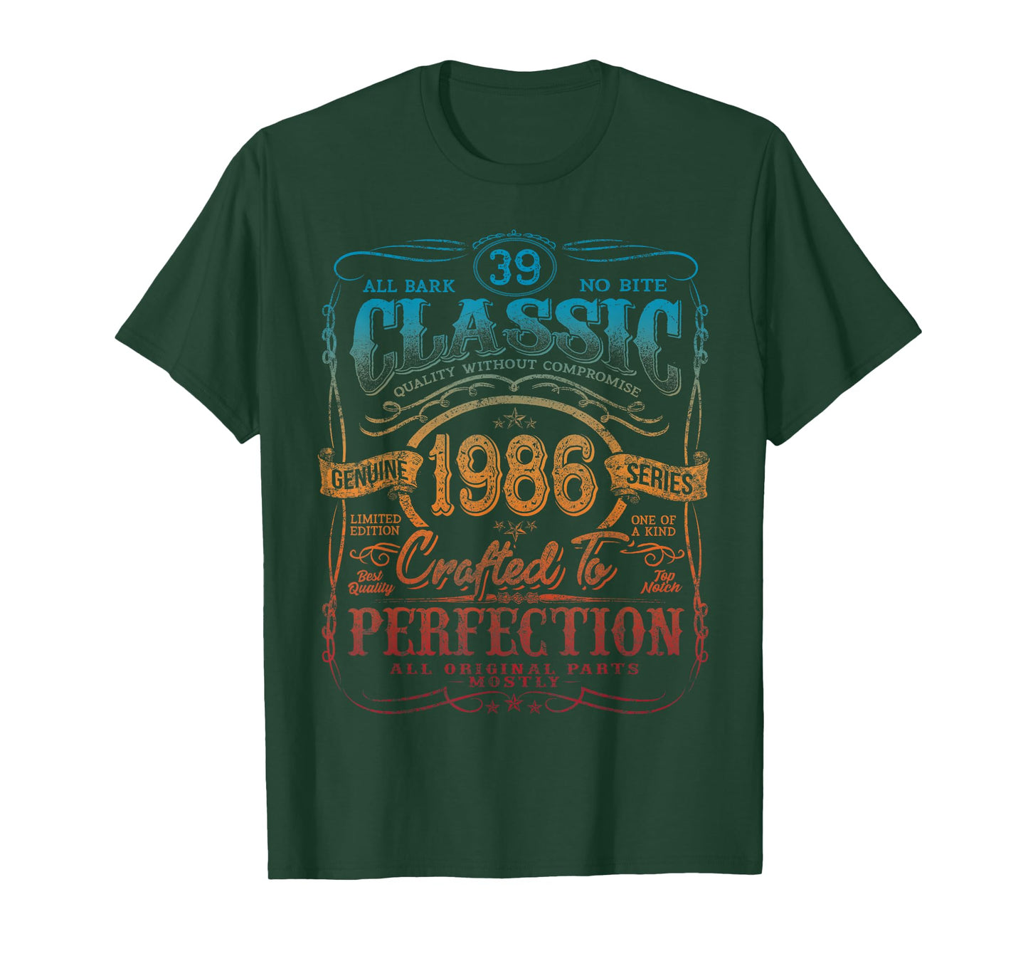 Vintage 1986 Limited Edition Shirt 39 year old 39th Birthday T-Shirt
