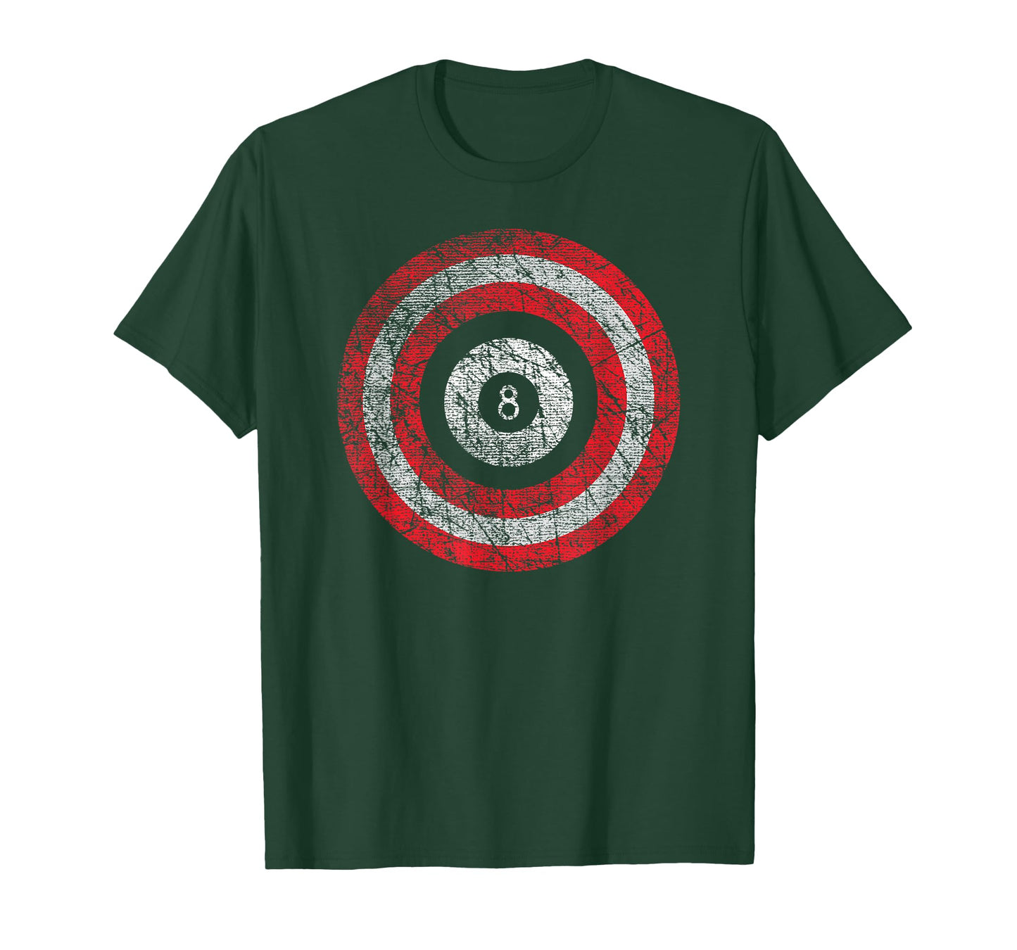 Pool Billiard Shirt Patriotic Odd Ball T-shirt T-Shirt