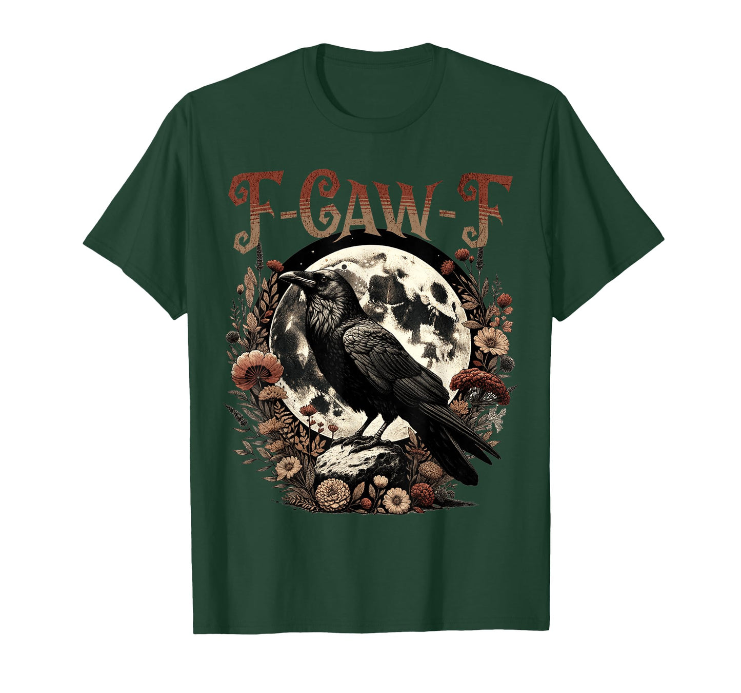 Funny F Caw F Raven Bird Saying Graphic F-Caw-F Crow T-Shirt