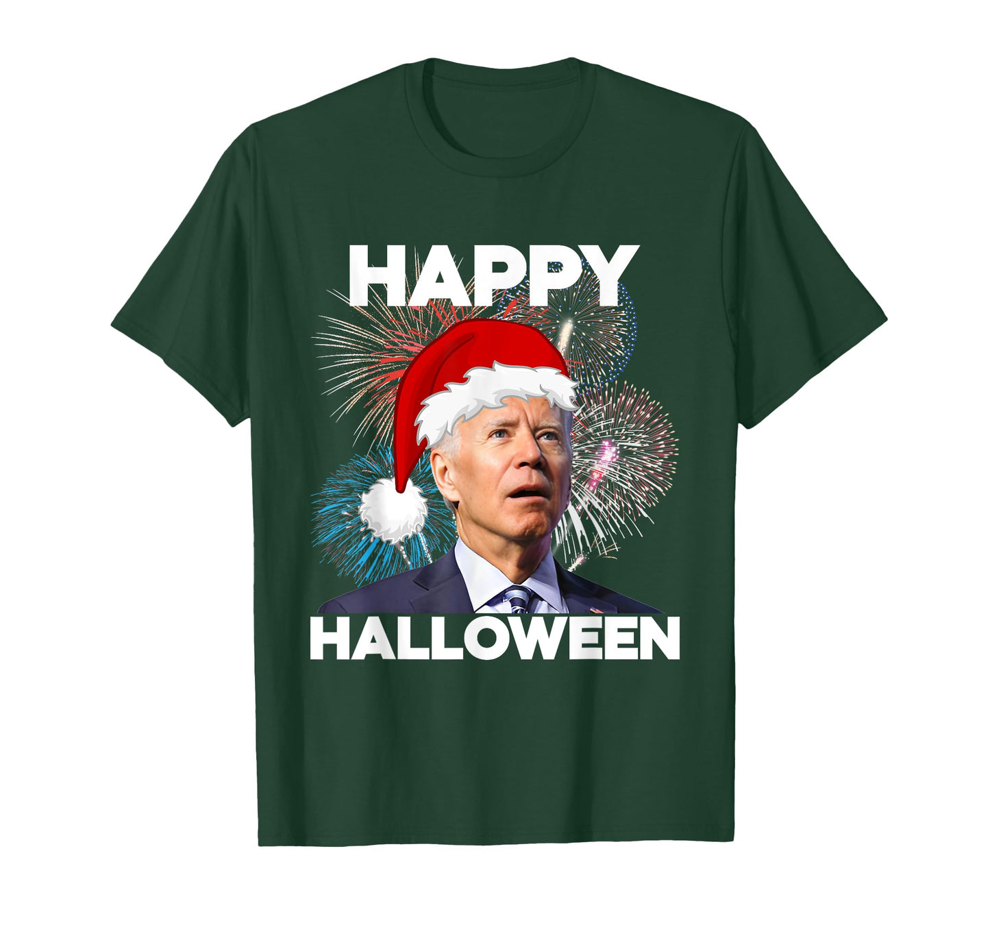 Funny Joe Biden 4th Of July Happy Halloween American US Flag T-Shirt