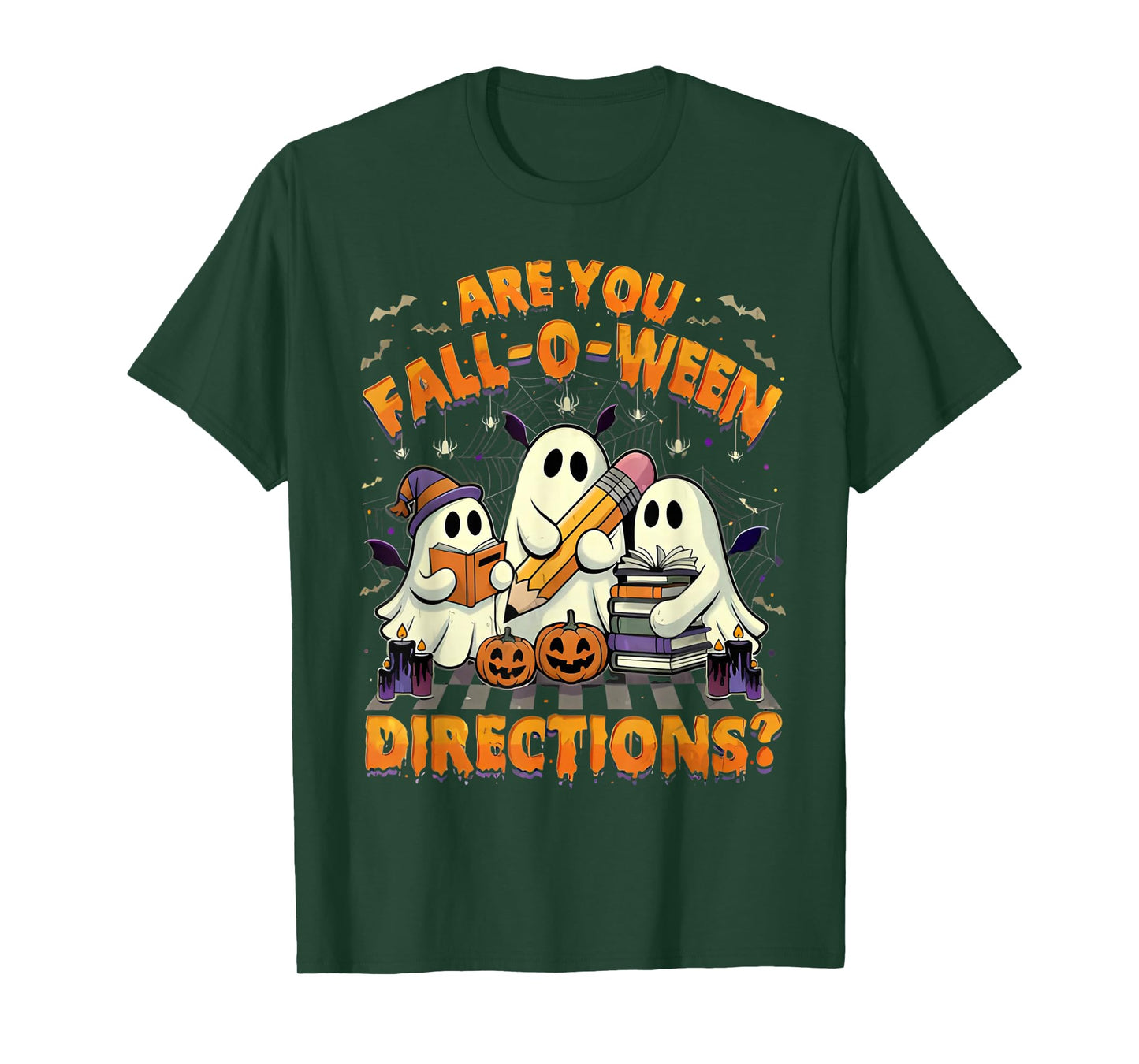 are You Fall O Ween Directions Funny Halloween Teacher Joke T-Shirt