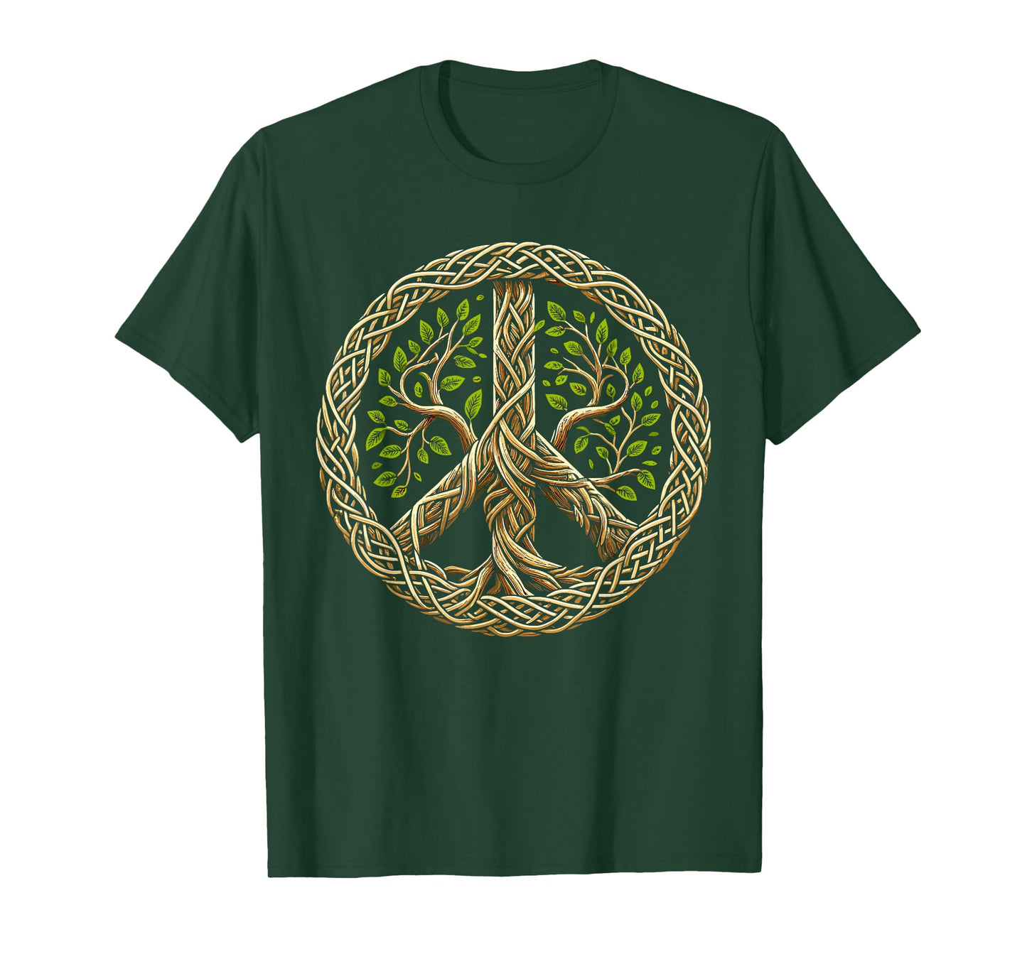 Peace Sign Tree Lover Nature Hippie T-Shirt