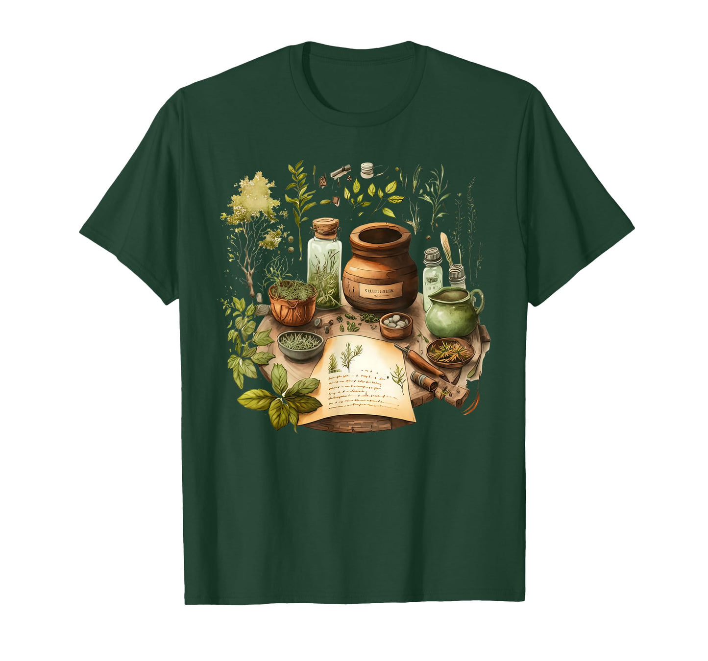 Vintage Herbalist Herb Herbology Naturopathic Nature Lover T-Shirt