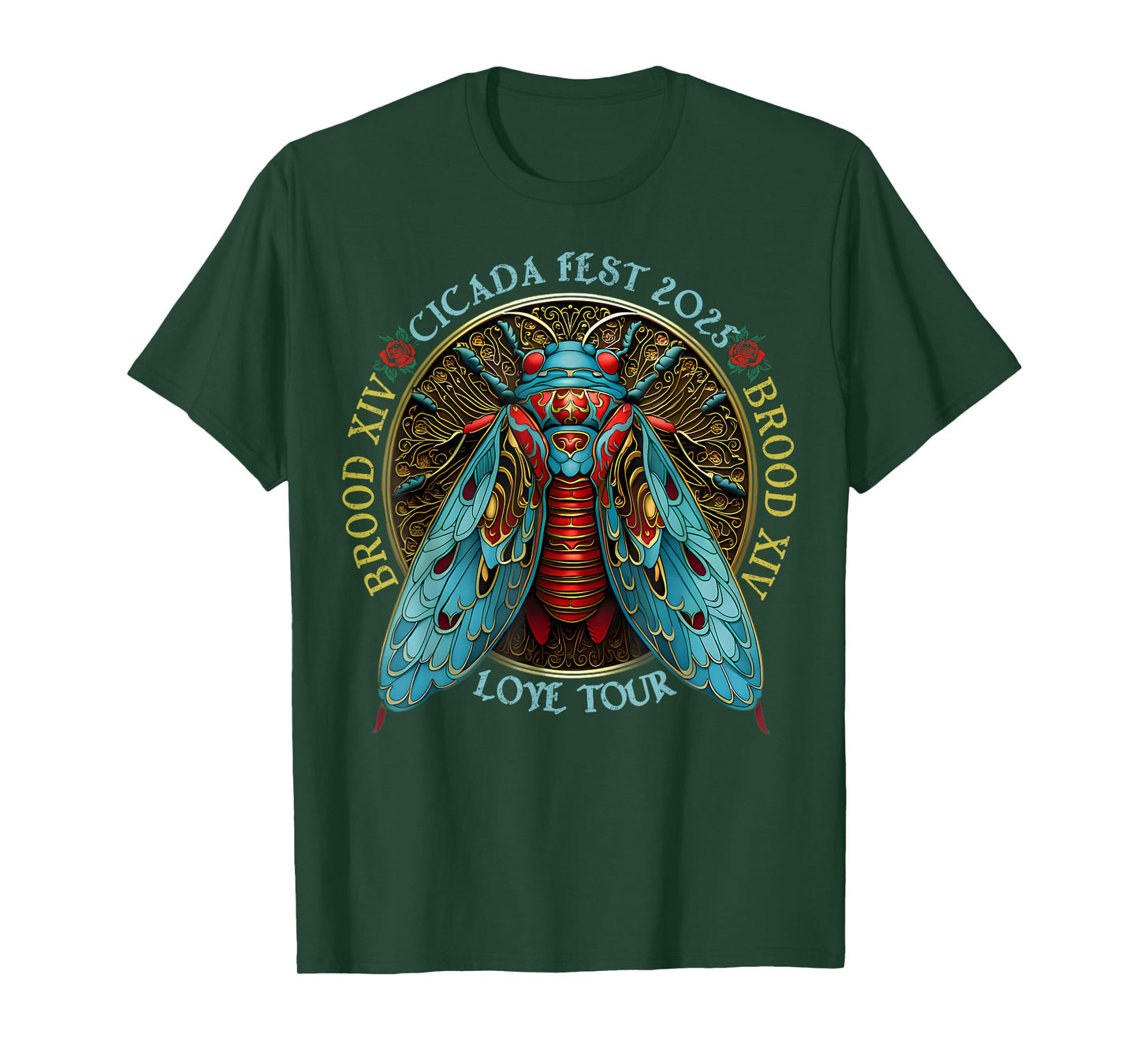 Cicada Brood XIV Summer 2025 Reunion Tour Swarm Cicadas 2025 T-Shirt