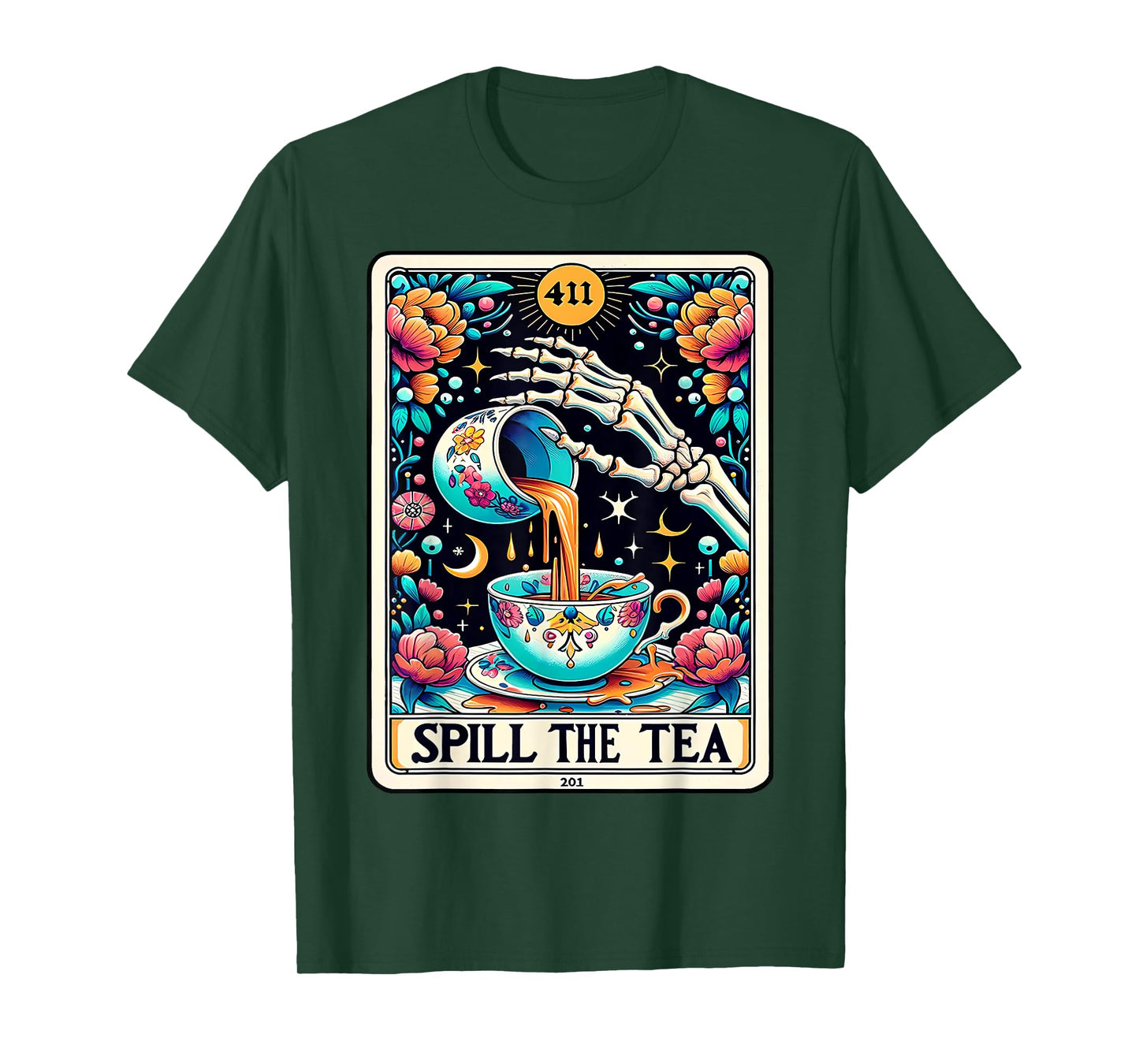 Spill The Tea Tarot Card T-Shirt