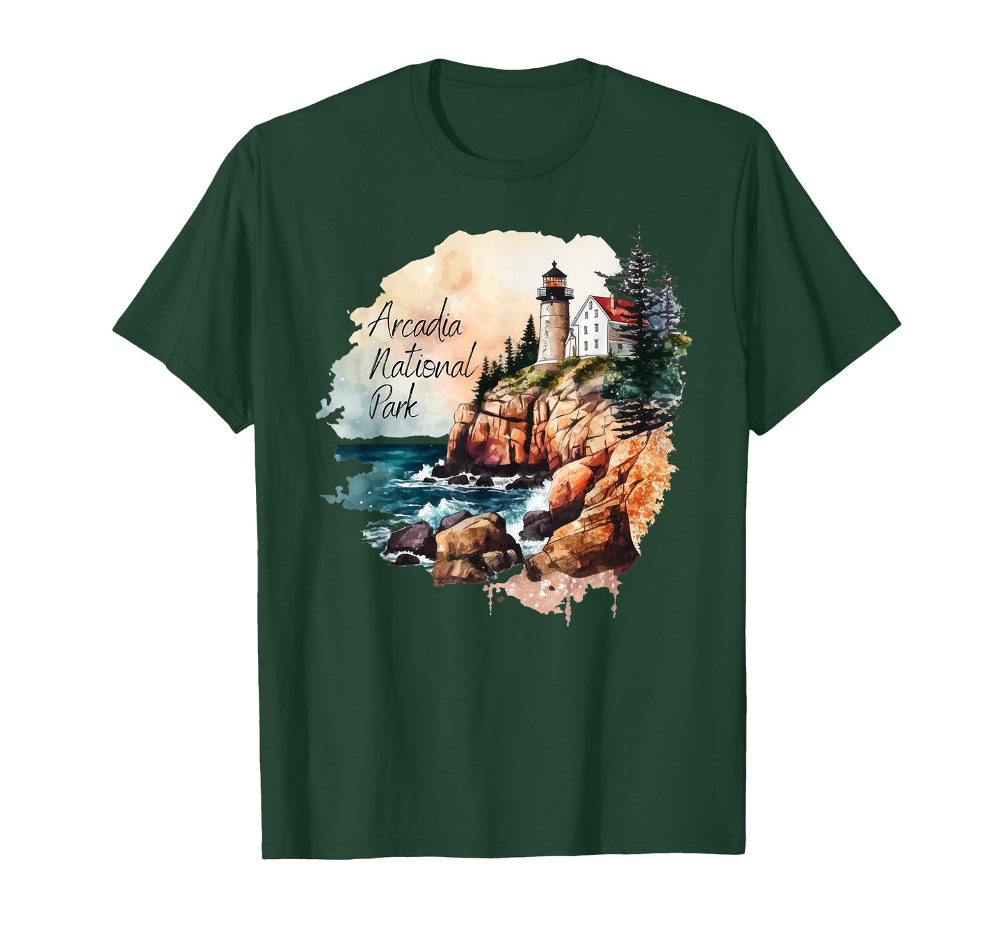 Arcadia National Park is Main Souviner is Travel Adventure T-Shirt