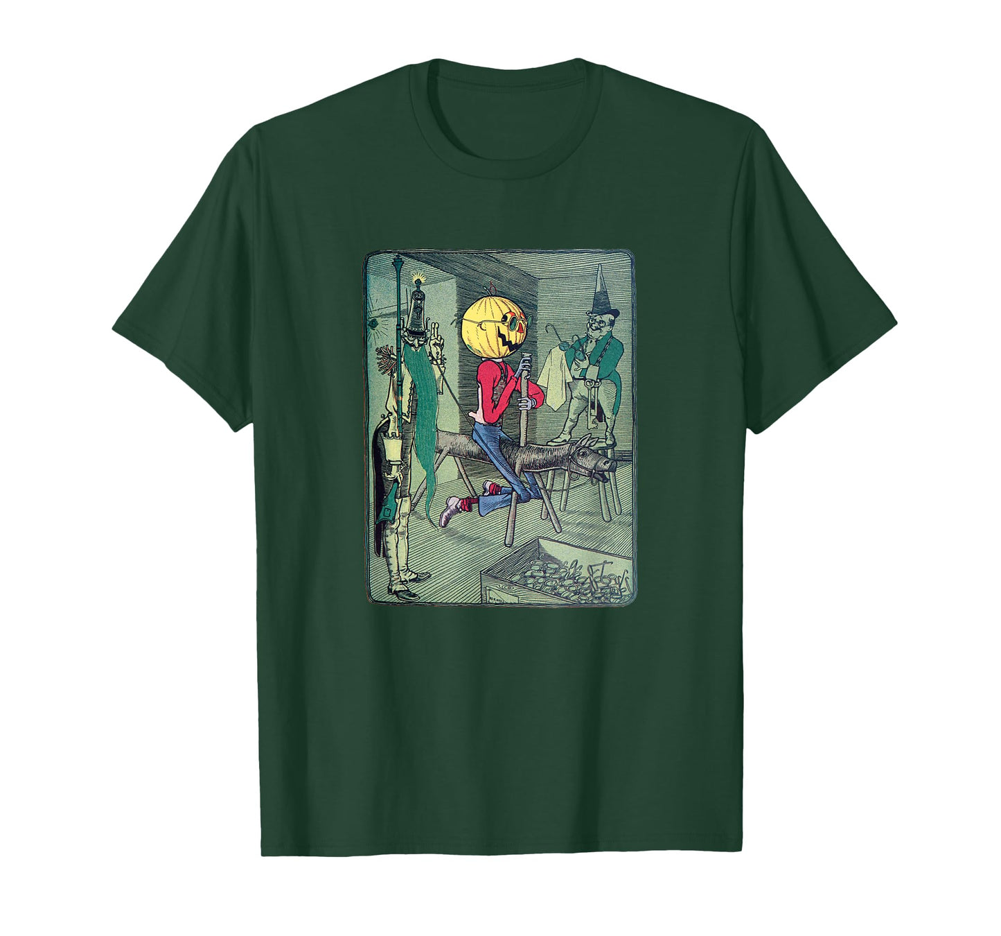 Jack Pumpkinhead & The Sawhorse Arrive in the Emerald City T-Shirt