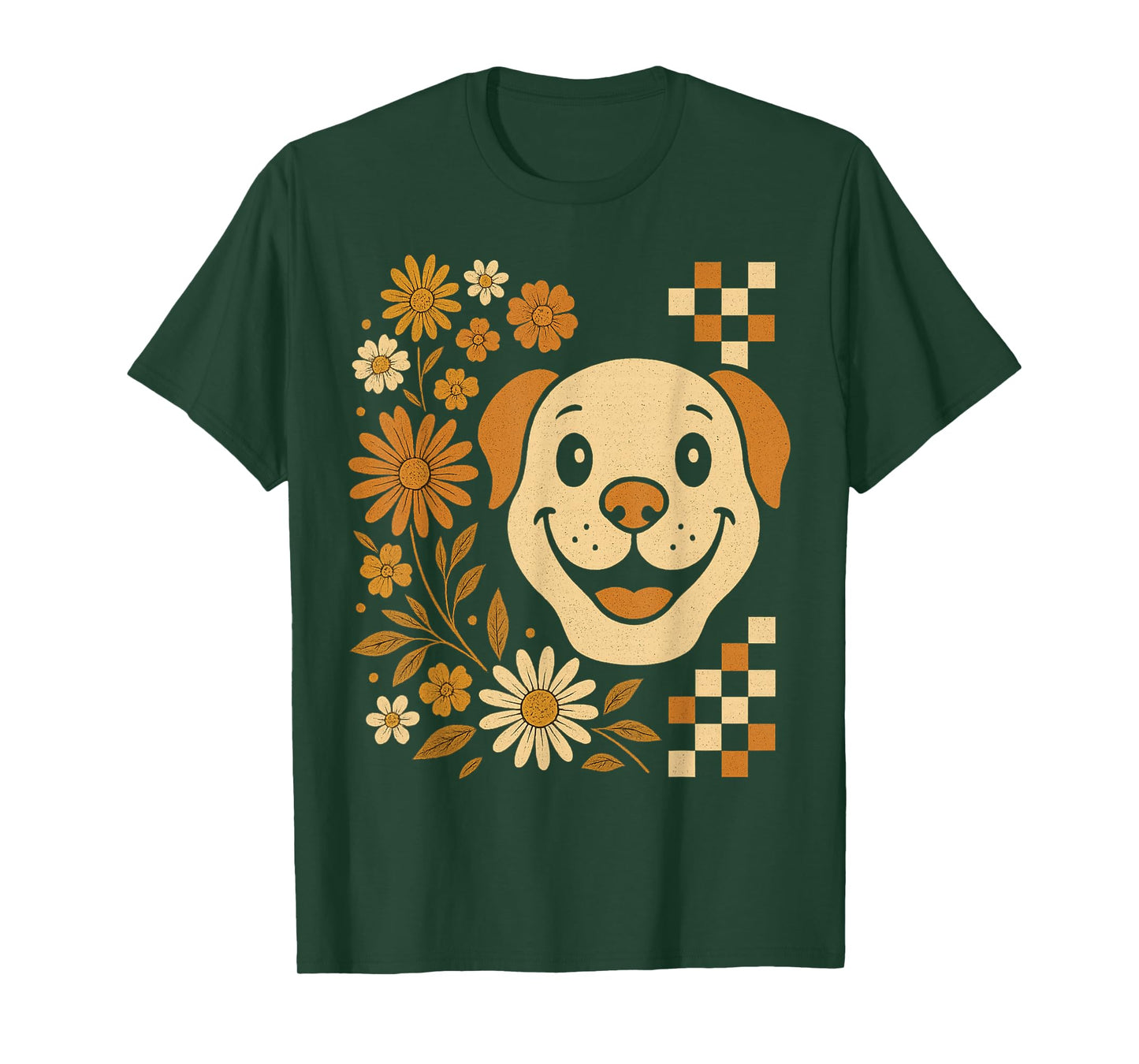 Funny Dog Halloween Floral Spooky Season Funny Fall Vibes T-Shirt