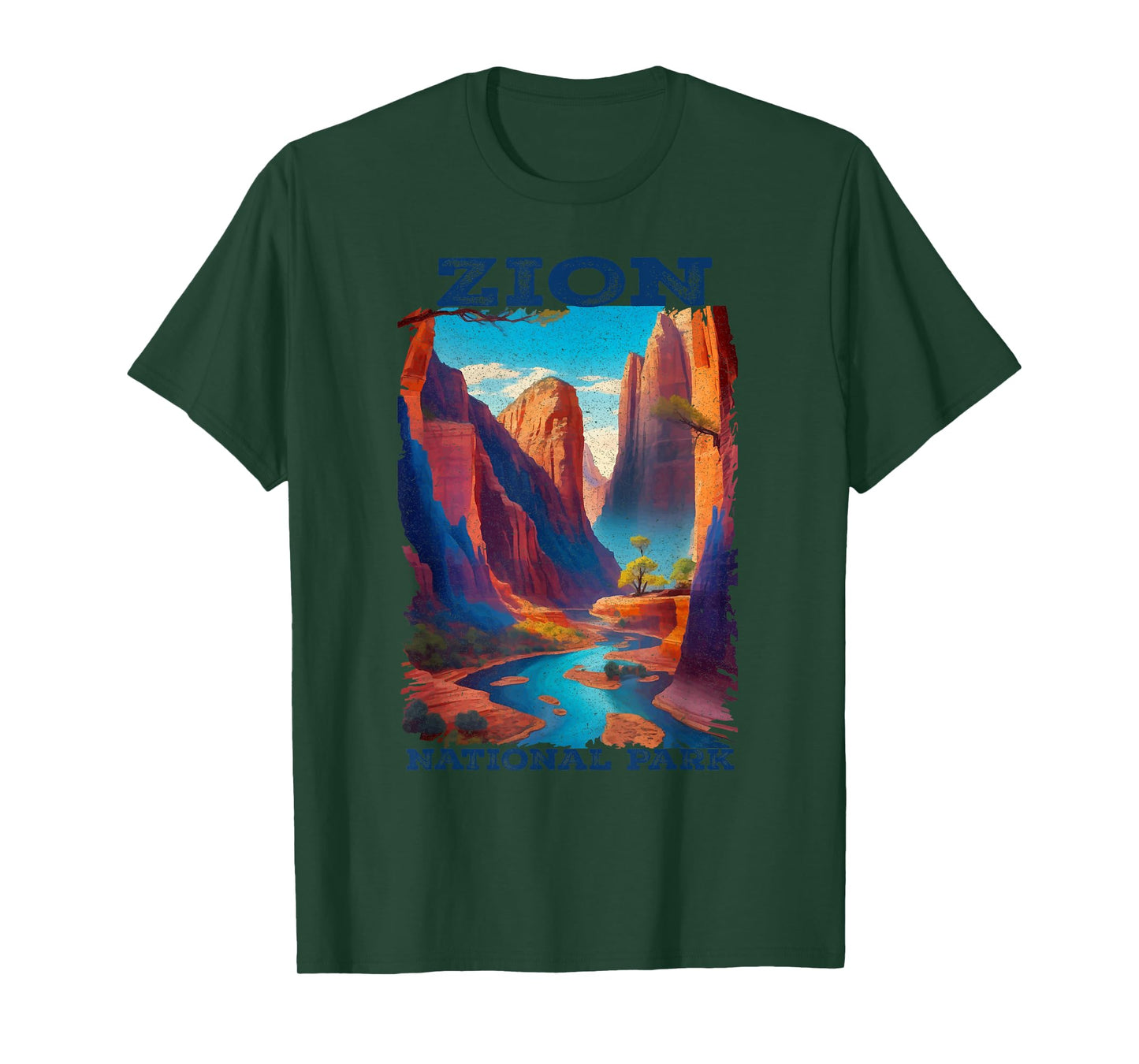Zion National Park Utah Vintage The Narrows Vintage T-Shirt