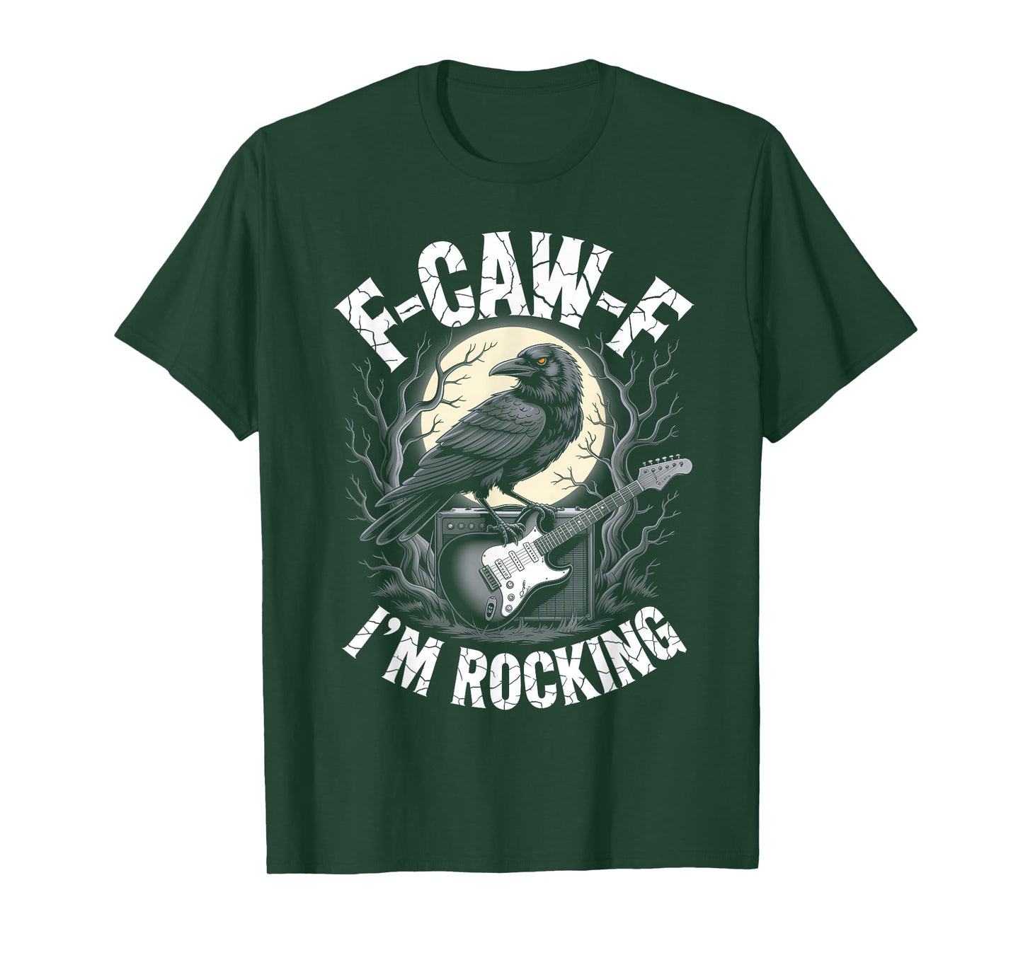 Black Crow F-CAW-F I'm Rocking Funny Rock Band Gothic Adult T-Shirt
