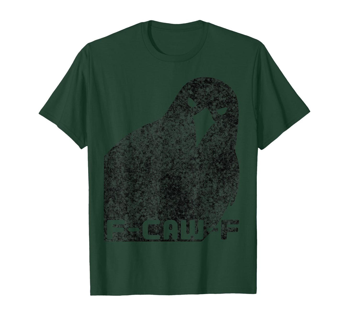 F-Caw-F Funny Black Raven Crow Vintage Sarcastic Humor T-Shirt