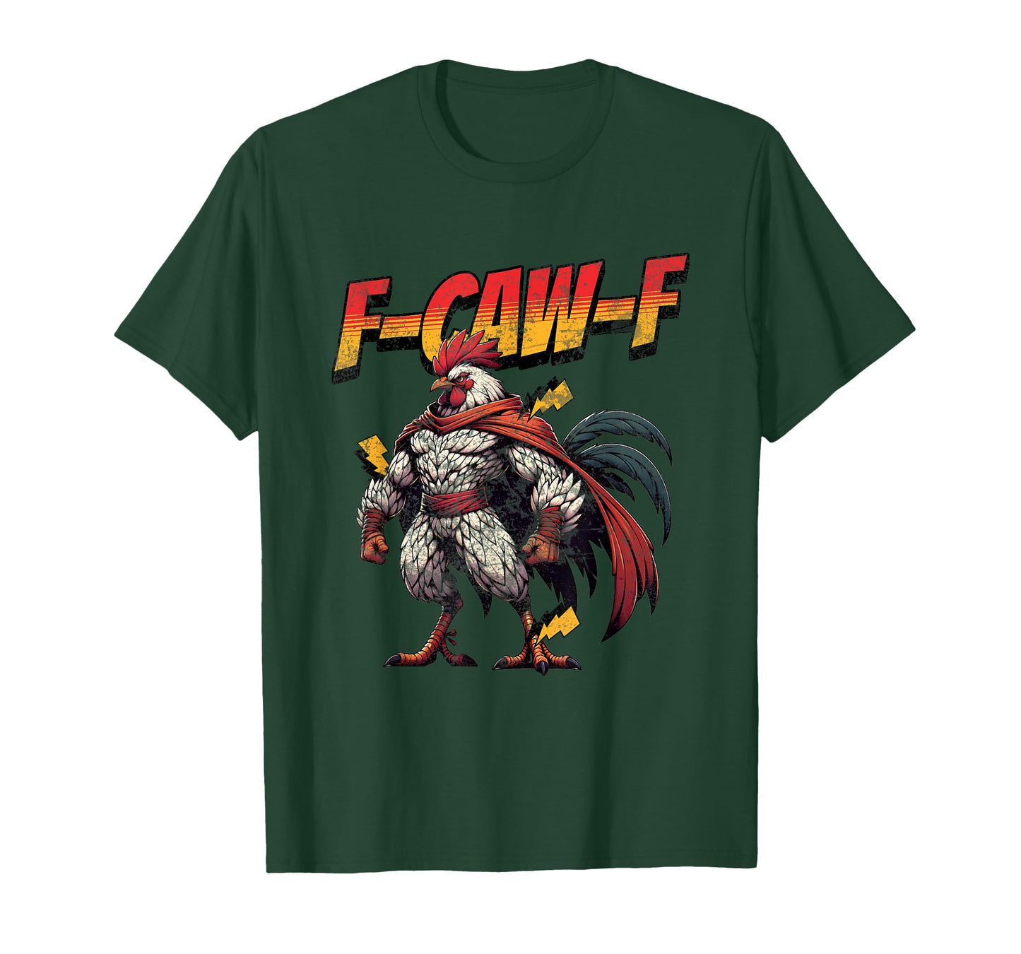 Funny Quote Rooster Meme F-CAW-F America Chicken Eagle Crow T-Shirt