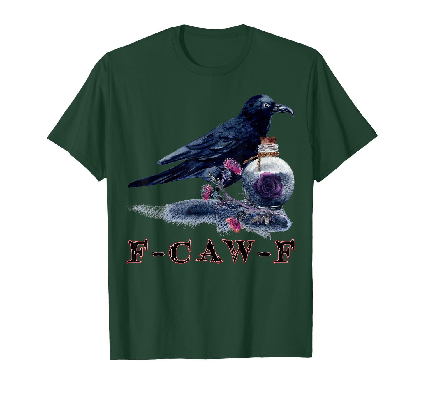 F-Caw-F Funny Crow Dark Humor Meme for Bird Lovers T-Shirt