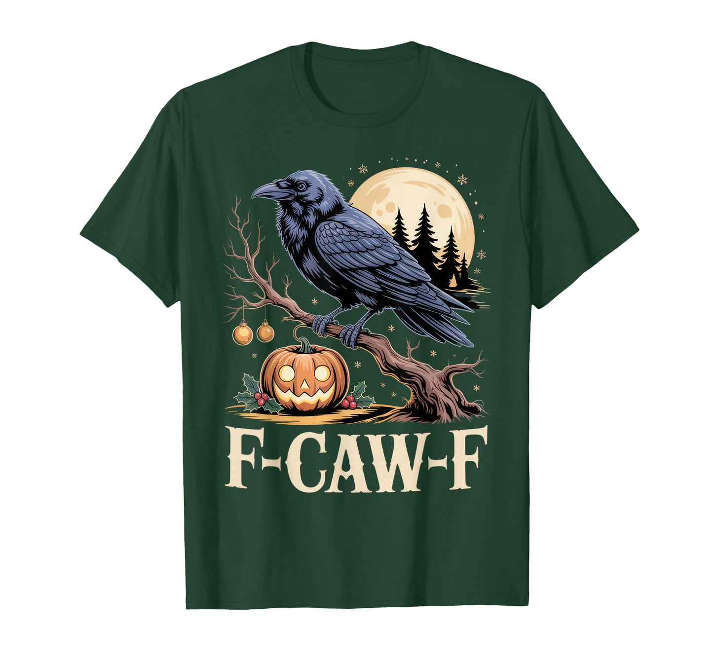 F-Caw-F Raven Halloween Humor for Gothic Lovers T-Shirt