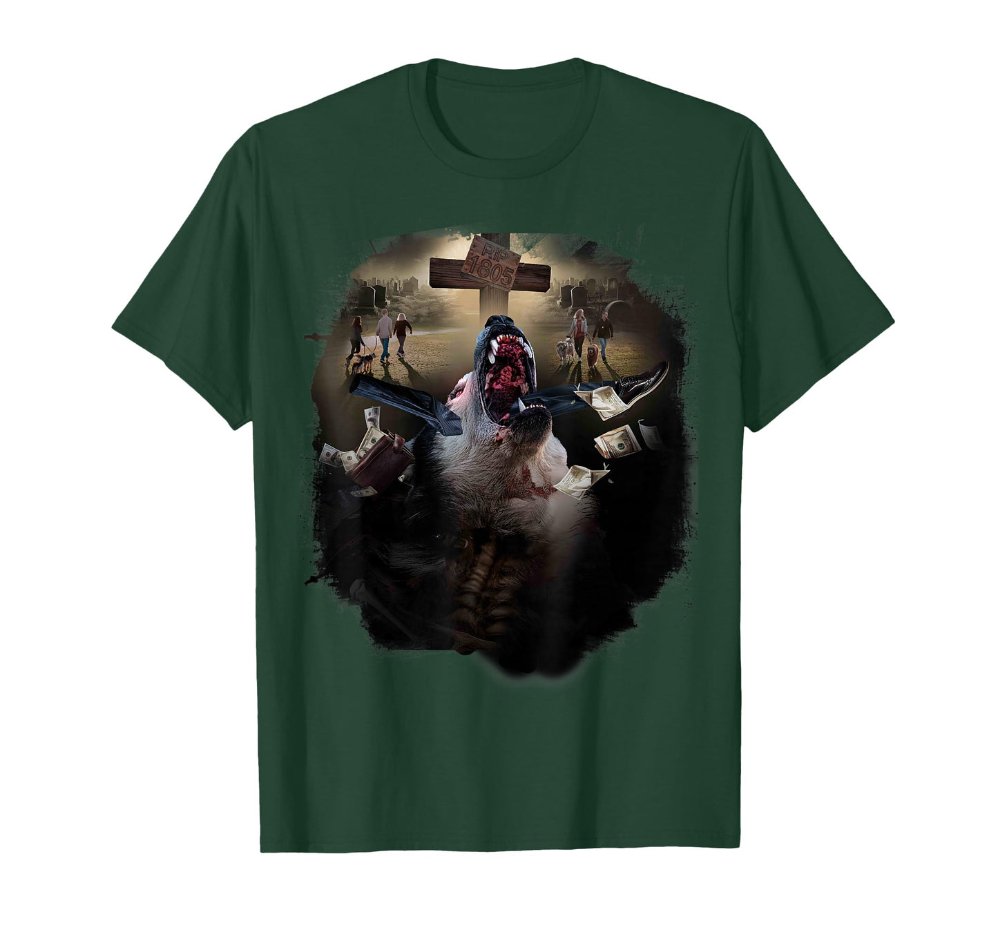 Skeleton Zombie Husky, Dog Revenge, Halloween T-Shirt