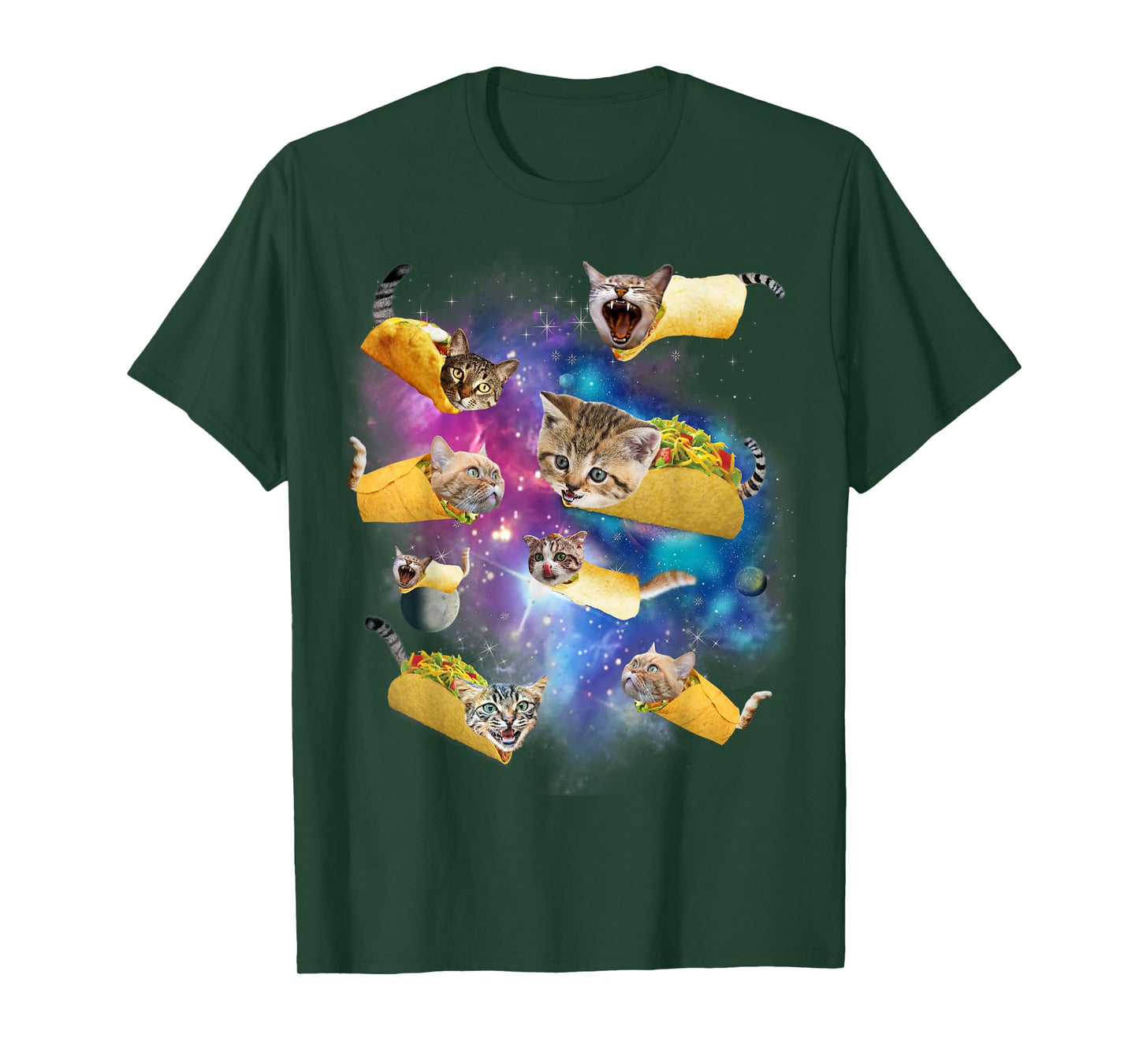 Burrito Pizza and Taco Cat in Space - Tacocat Tee Gift Idea Men Women Girls Kids T-Shirt