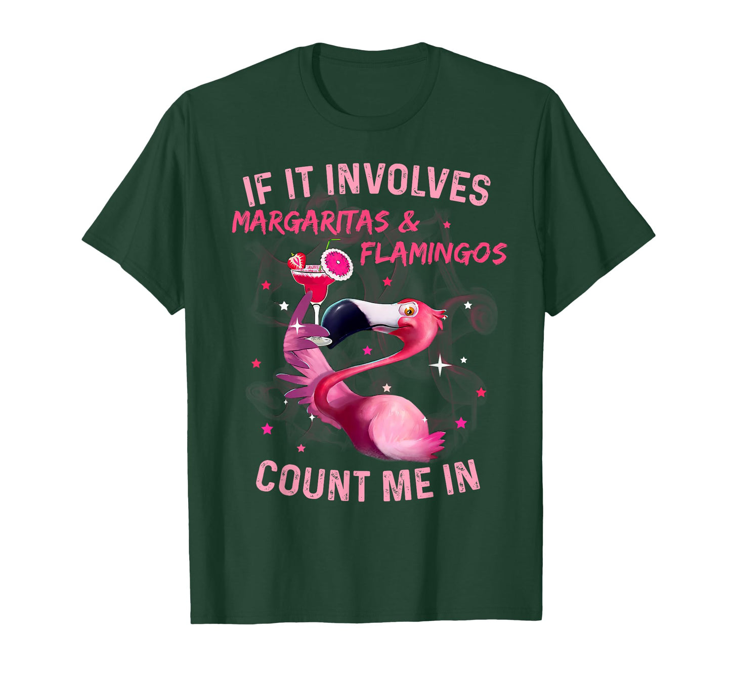 If It Involves Margaritas And Flamingos Count Me In T-Shirt