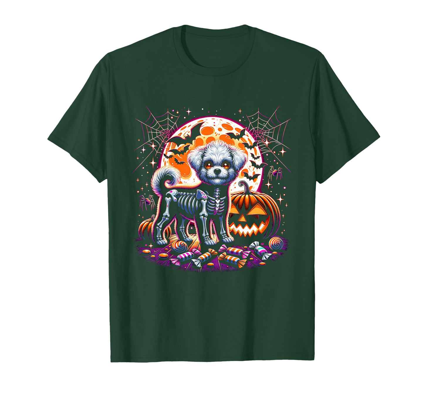 Dog Skeleton Halloween T-Shirt