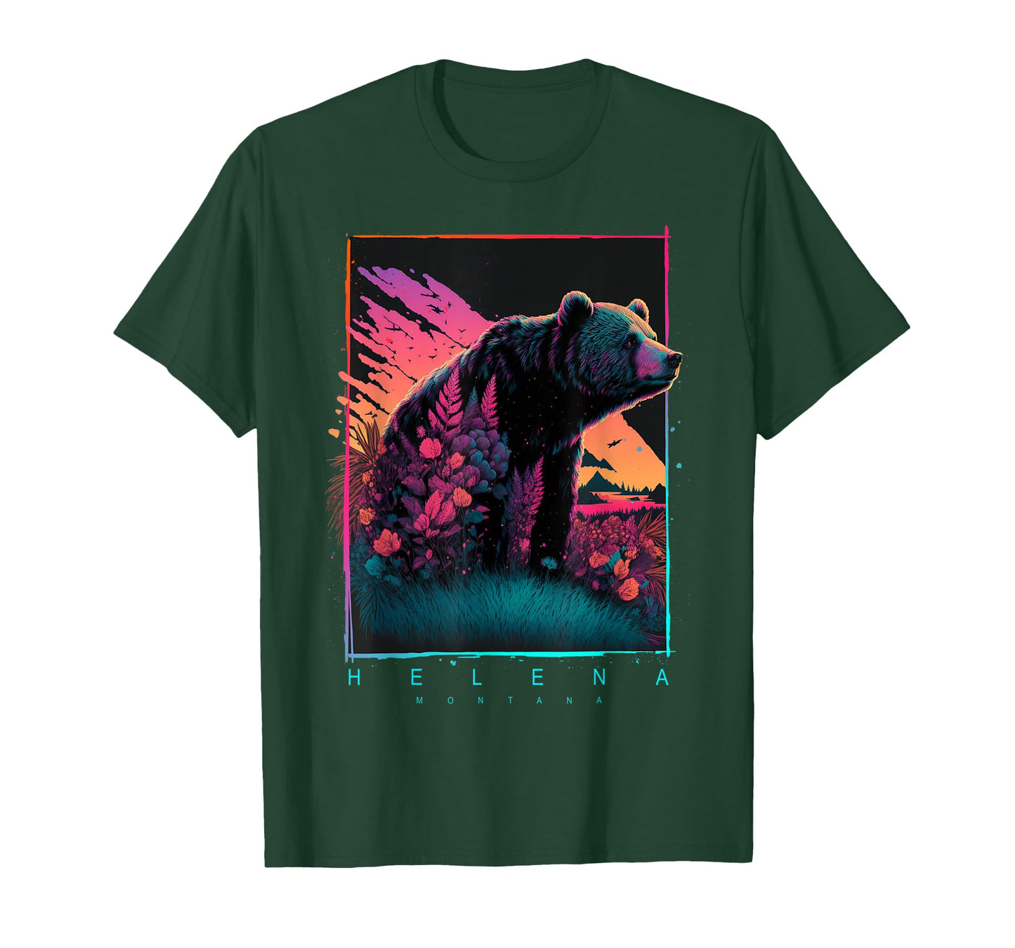 Helena Montana Mountain Bear T-Shirt