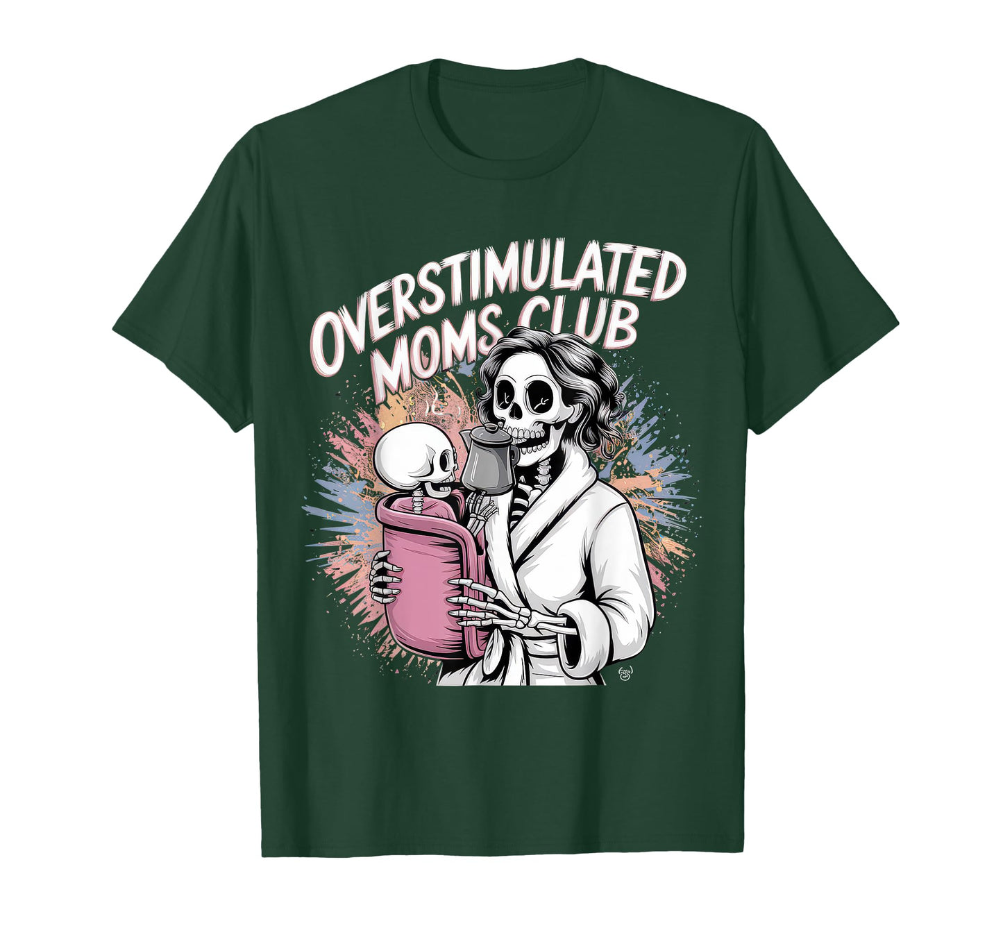 Overstimulated Moms Club Tshirt Mom Depression Mental Health T-Shirt