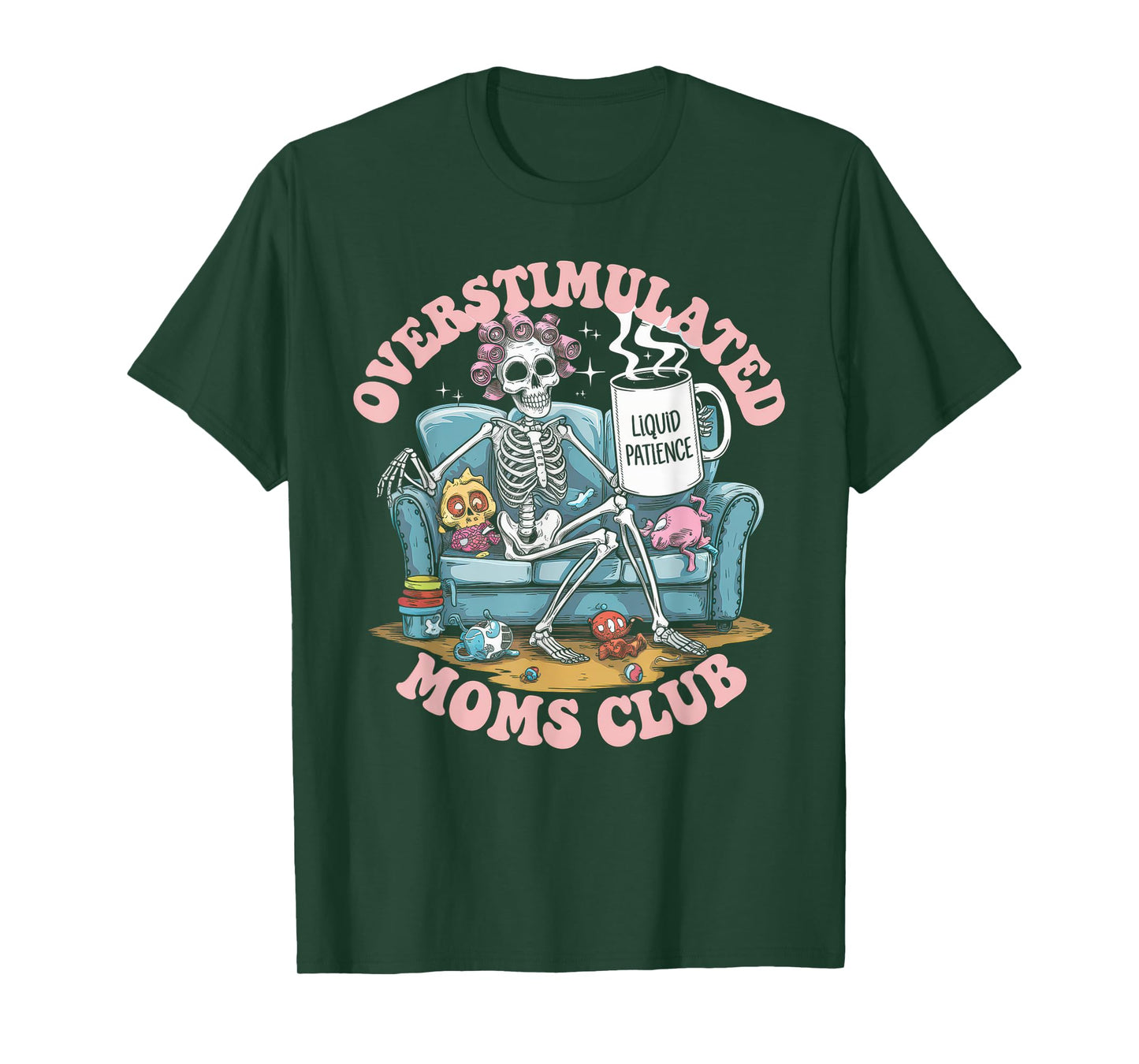 Overstimulated Moms Club Tshirt Mom Depression Mental Health T-Shirt